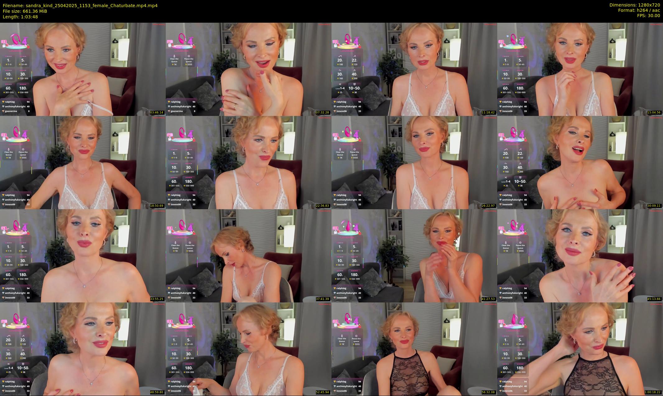 sandra_kind — 64 minute Chaturbate female cam show recording, 720p, Apr 25, 2025