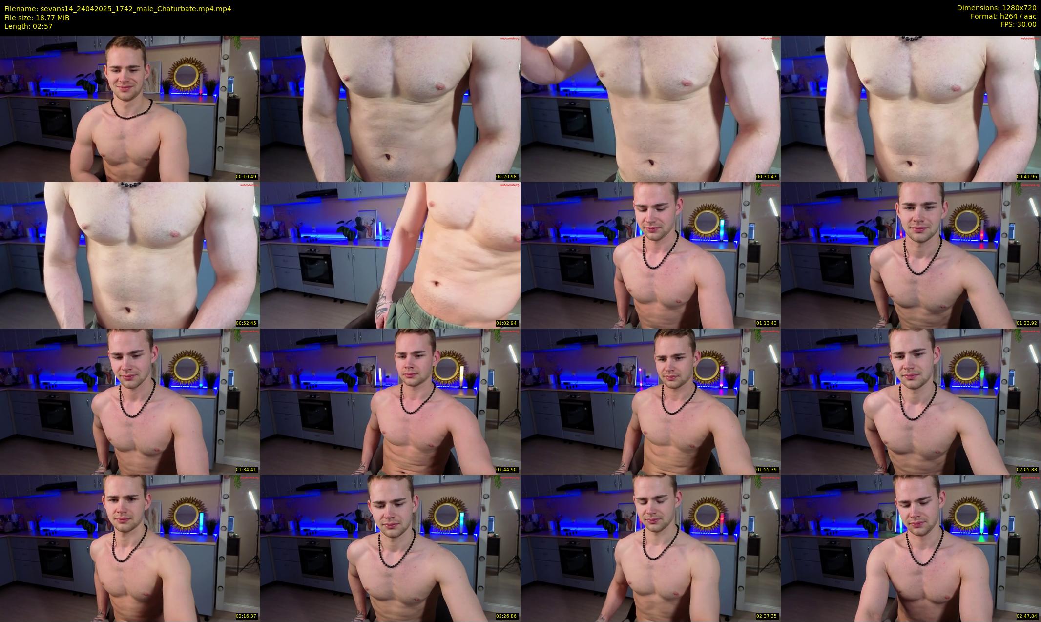 sevans14 — 3 minute Chaturbate male cam show recording, 720p, Apr 24, 2025
