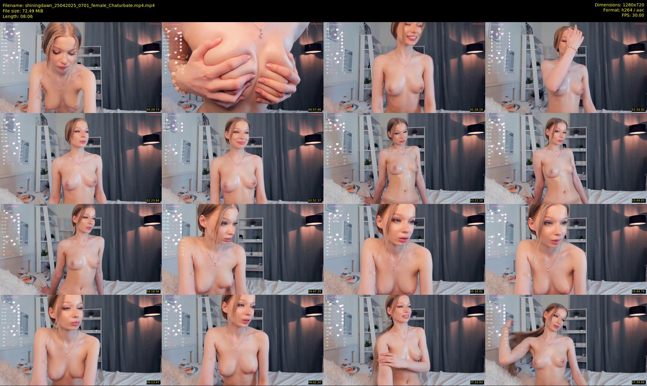 shiningdawn — 9 minute Chaturbate female cam show recording, 720p, Apr 25, 2025