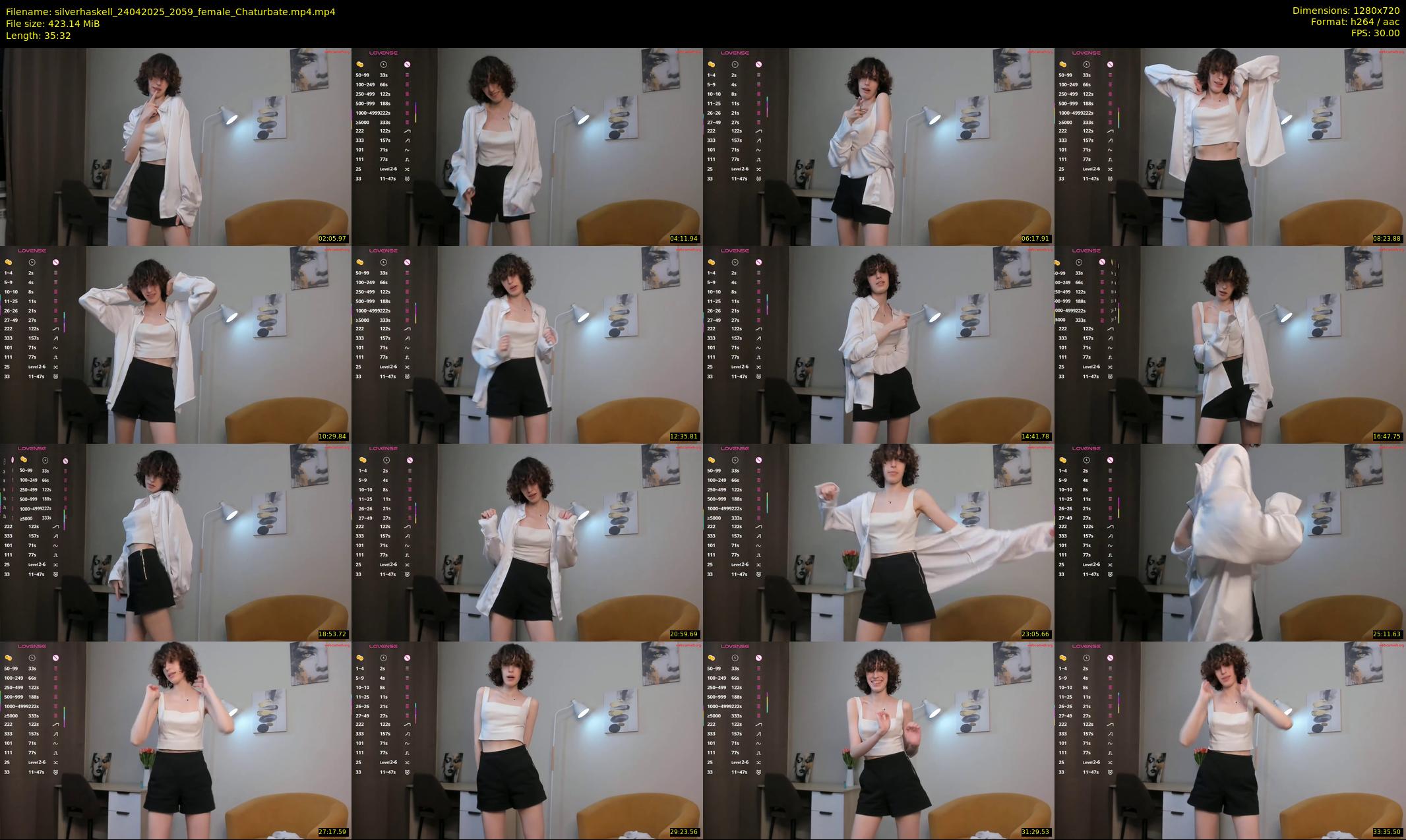 silverhaskell — 36 minute Chaturbate female cam show recording, 720p, Apr 24, 2025