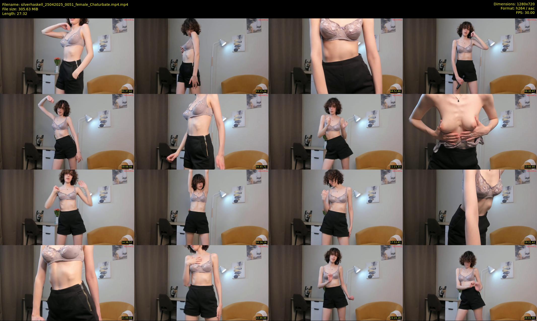 silverhaskell — 28 minute Chaturbate female cam show recording, 720p, Apr 25, 2025