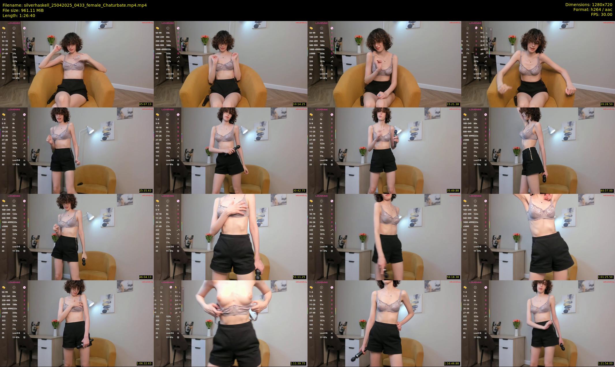 silverhaskell — 87 minute Chaturbate female cam show recording, 720p, Apr 25, 2025