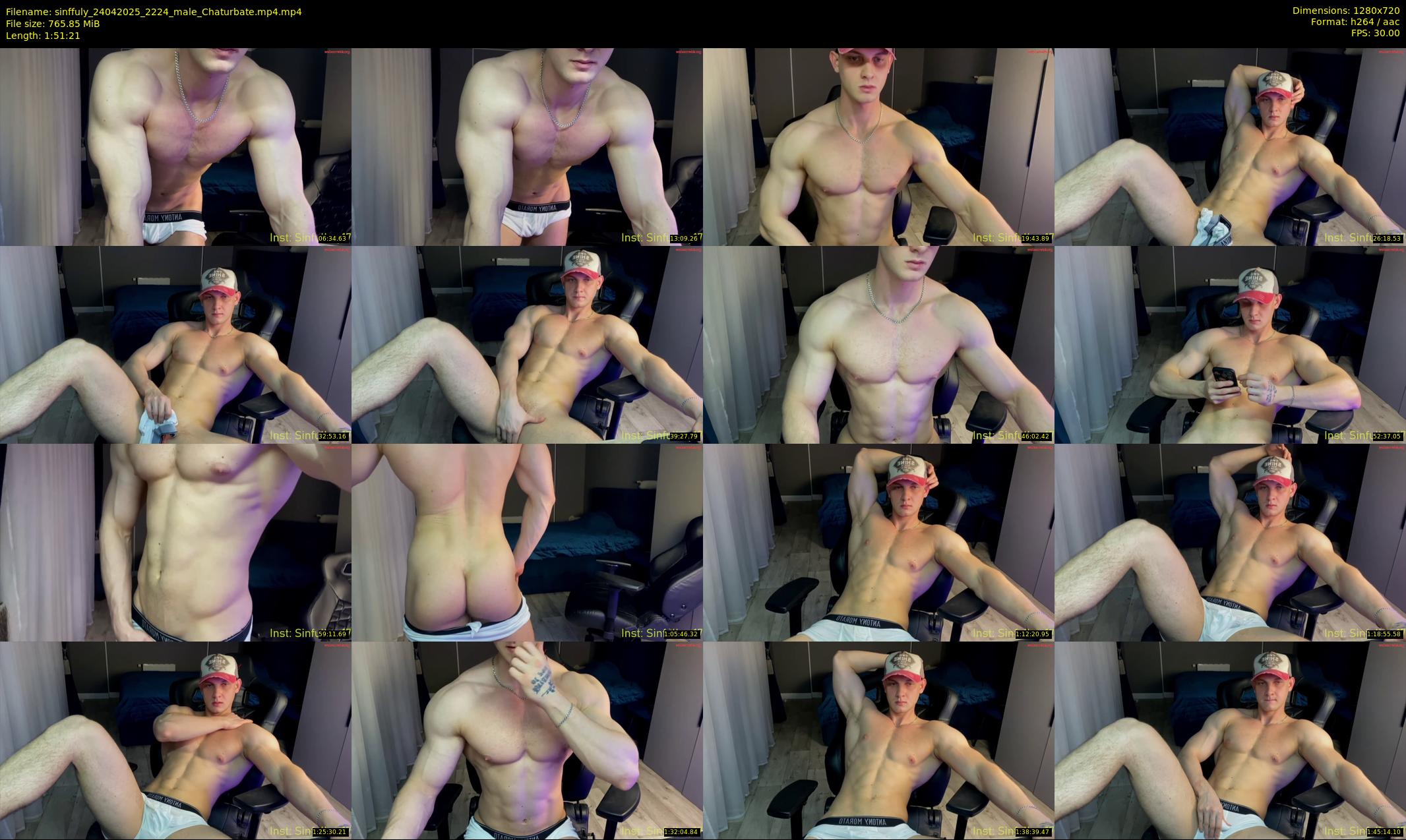 sinffuly — 112 minute Chaturbate male cam show recording, 720p, Apr 24, 2025