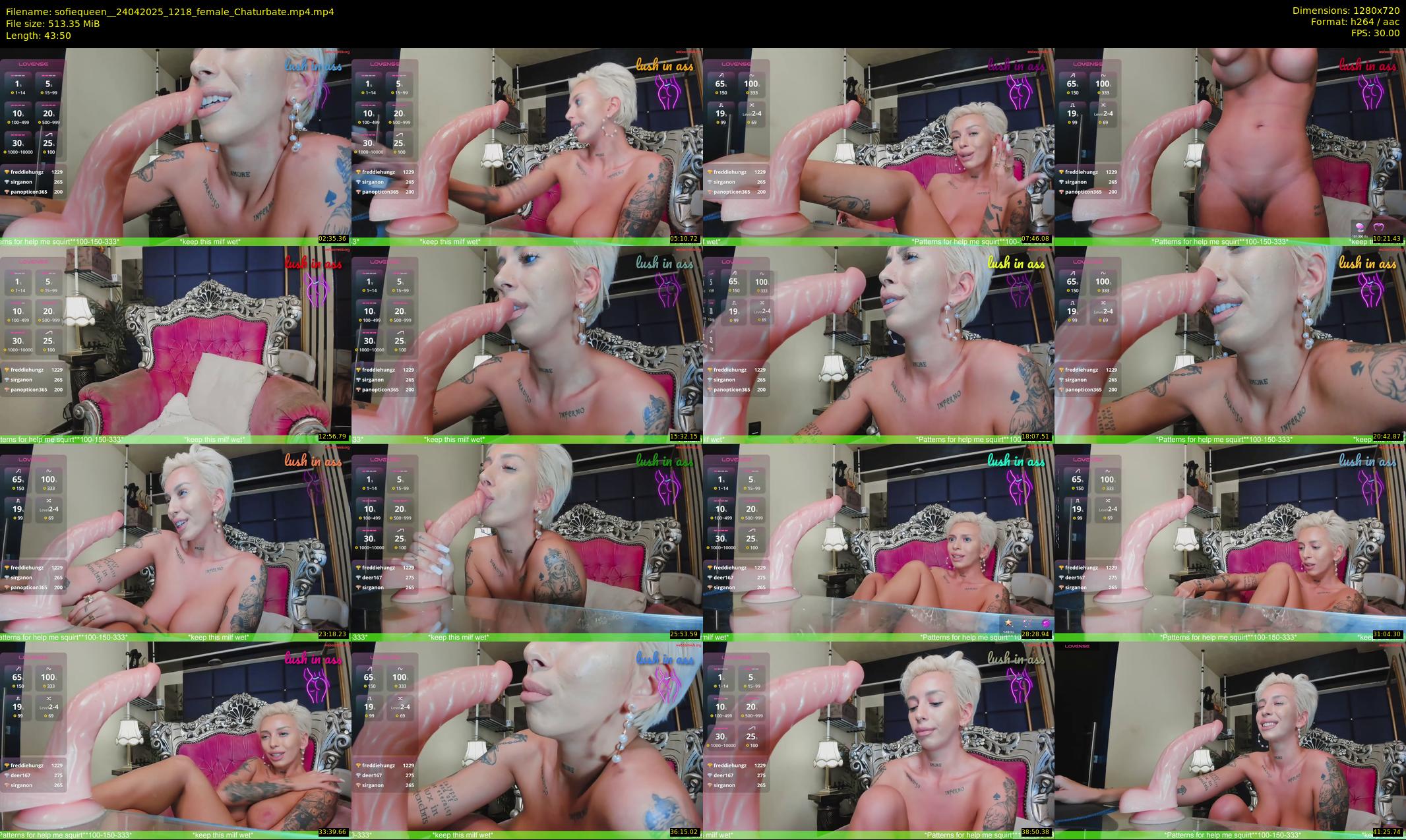 sofiequeen_ — 44 minute Chaturbate female cam show recording, 720p, Apr 24, 2025