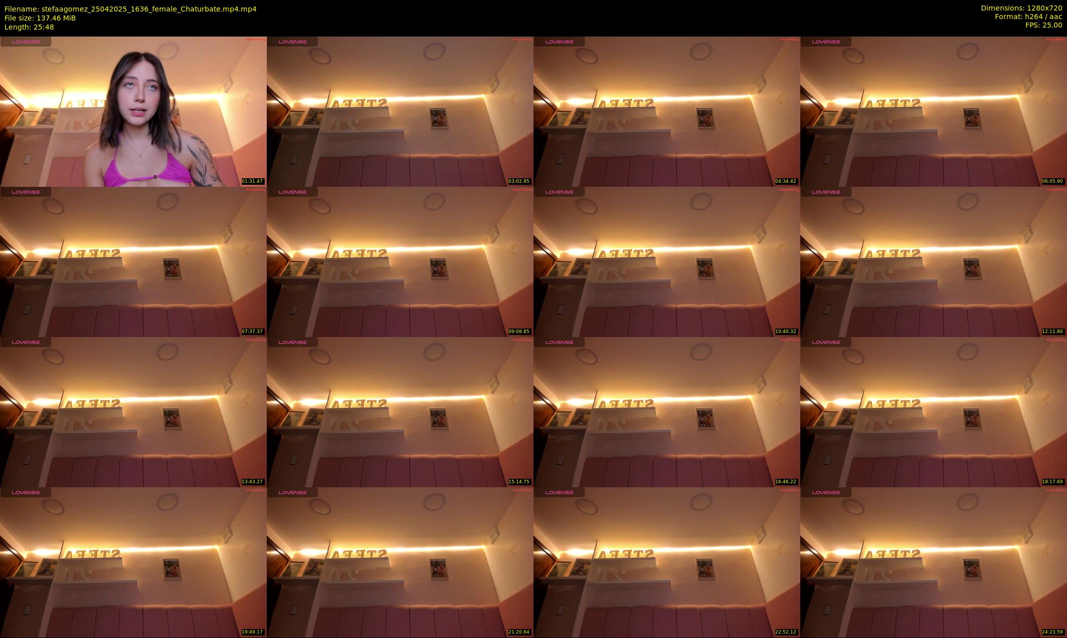 stefaagomez — 26 minute Chaturbate female cam show recording, 720p, Apr 25, 2025
