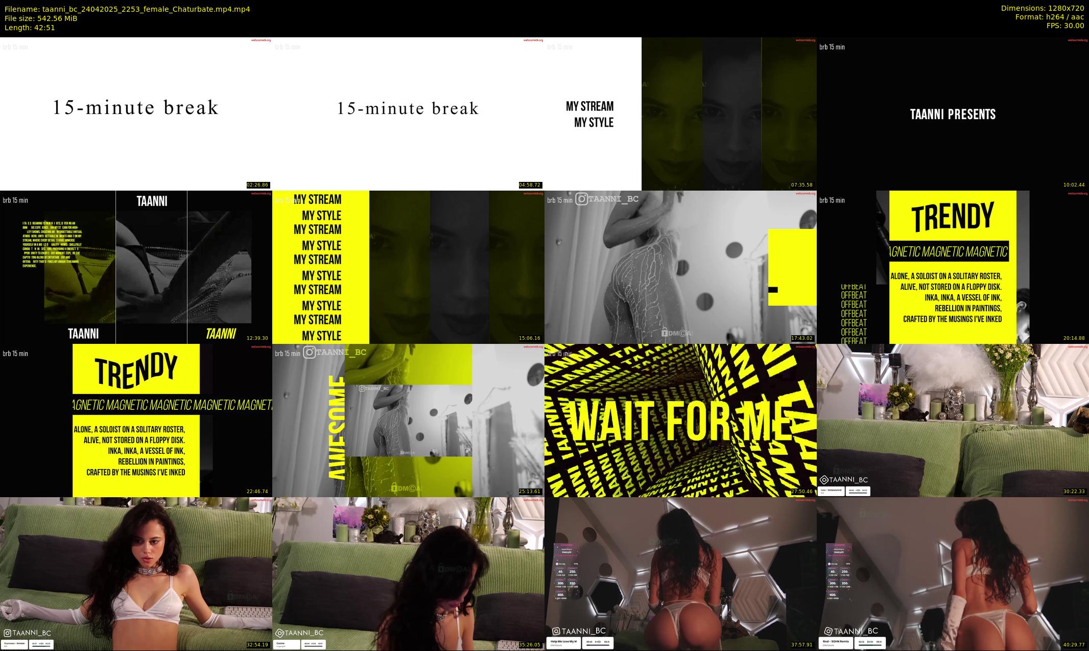 taanni_bc — 43 minute Chaturbate female cam show recording, 720p, Apr 24, 2025