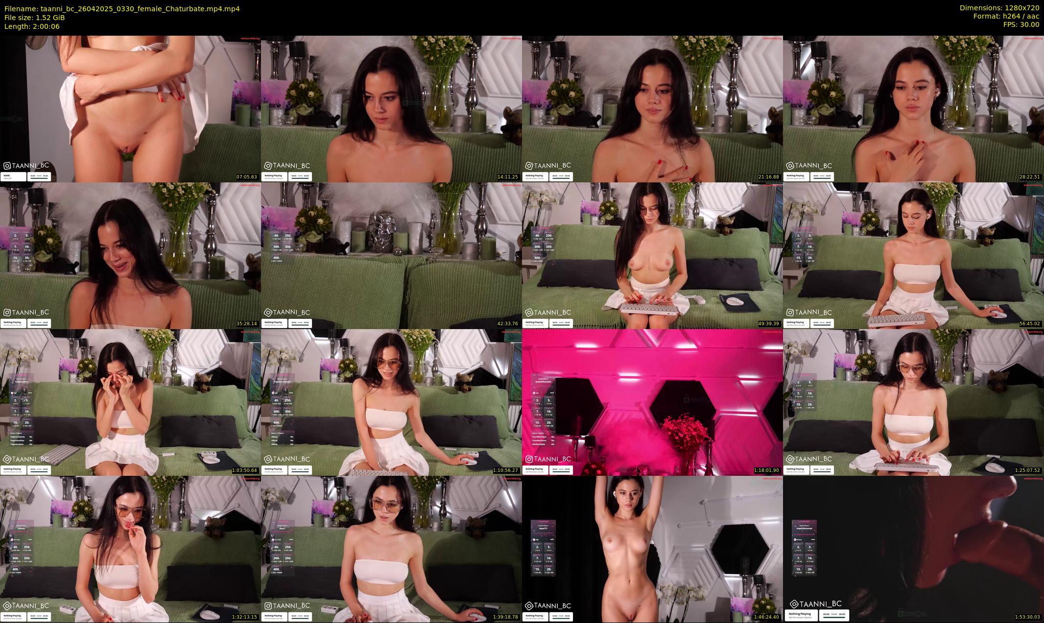 taanni_bc — 121 minute Chaturbate female cam show recording, 720p, Apr 26, 2025