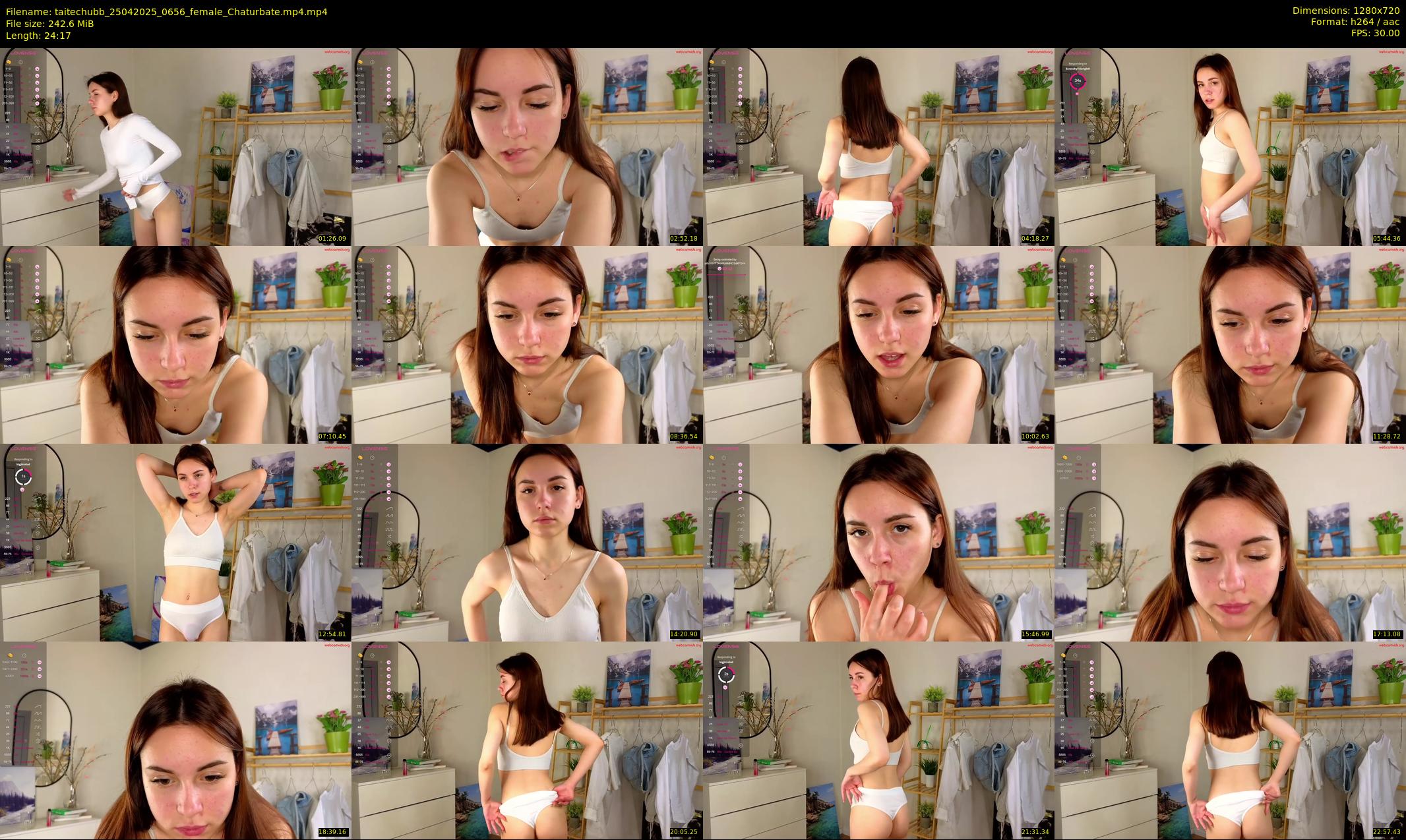 taitechubb — 25 minute Chaturbate female cam show recording, 720p, Apr 25, 2025