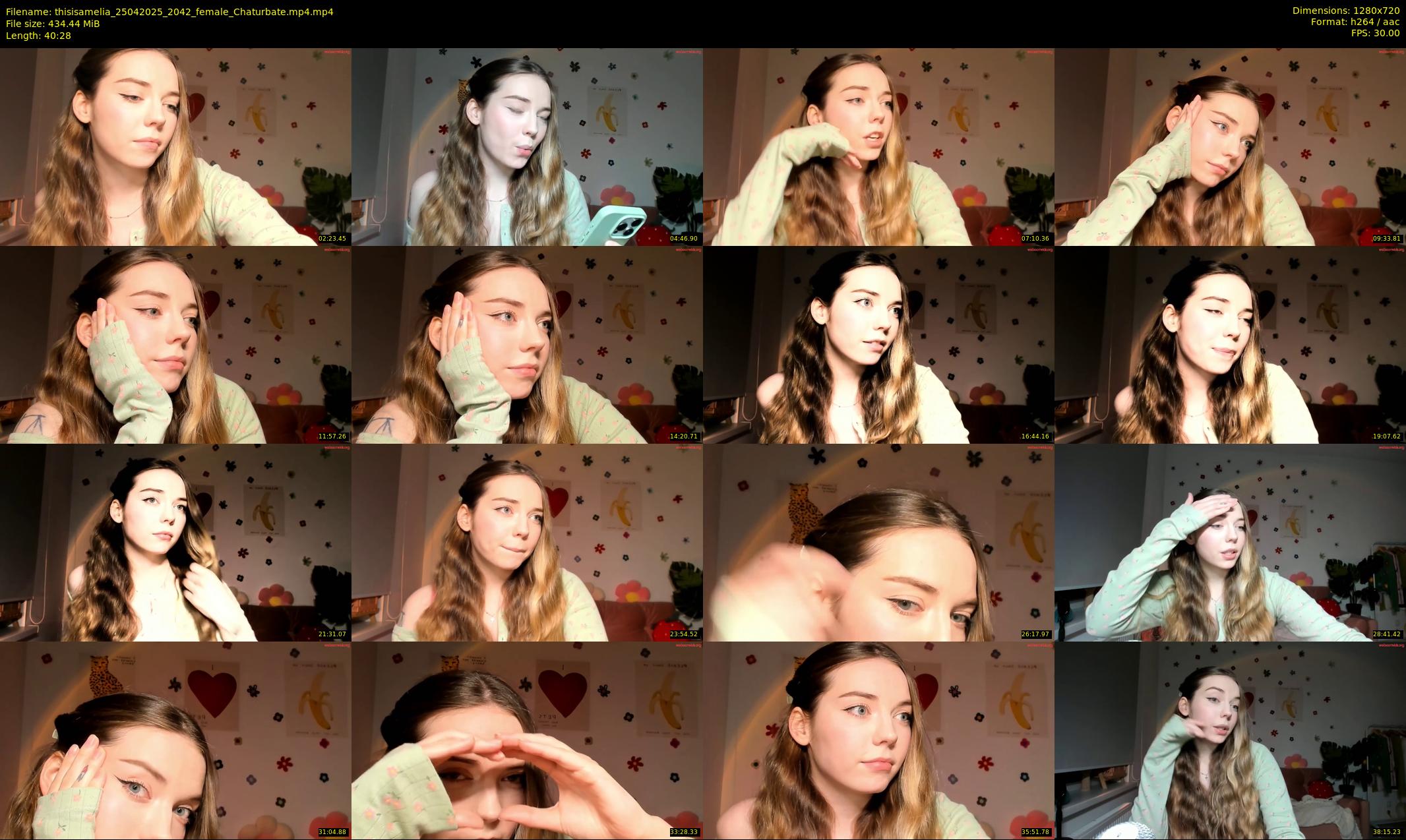 thisisamelia — 41 minute Chaturbate female cam show recording, 720p, Apr 25, 2025
