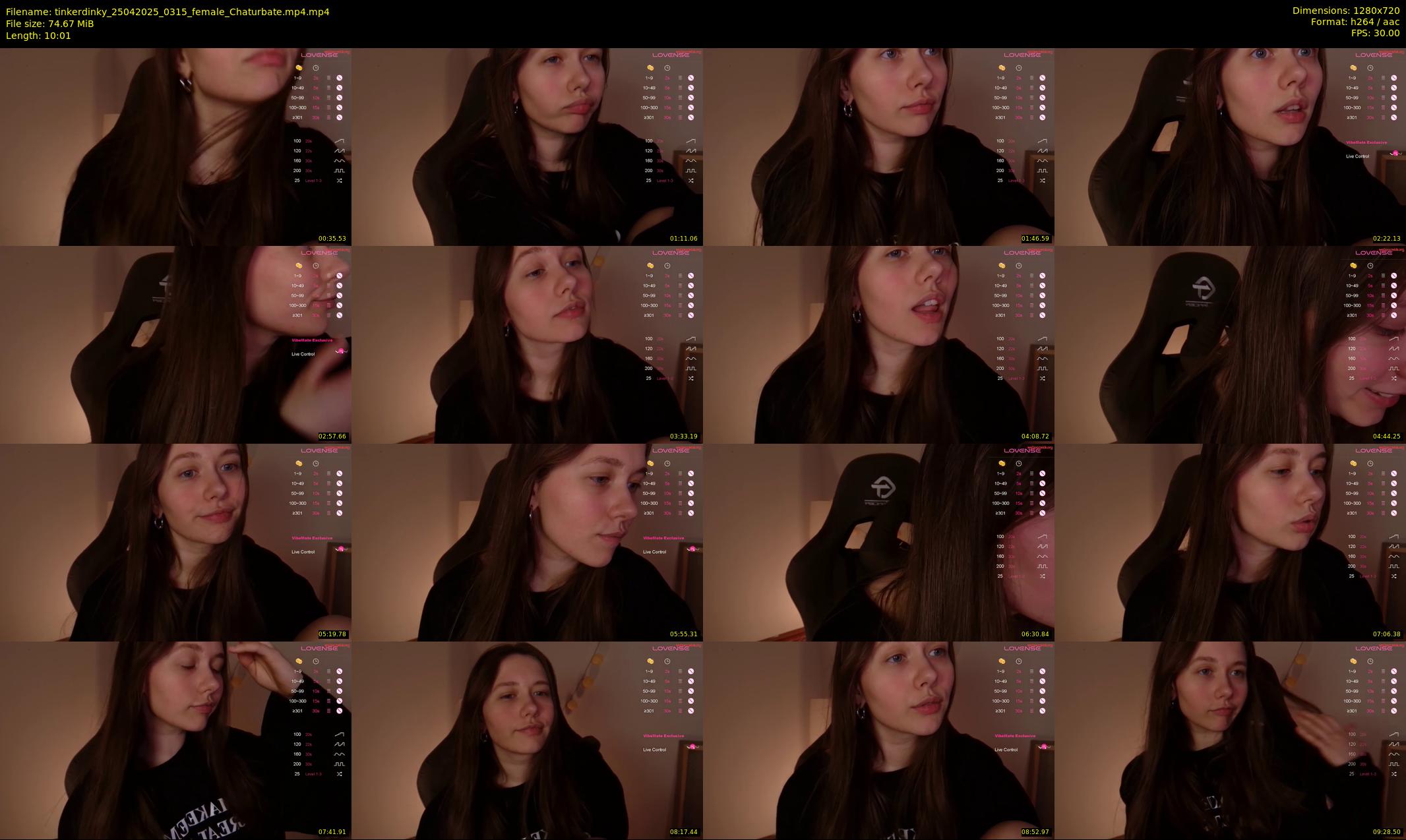 tinkerdinky — 11 minute Chaturbate female cam show recording, 720p, Apr 25, 2025