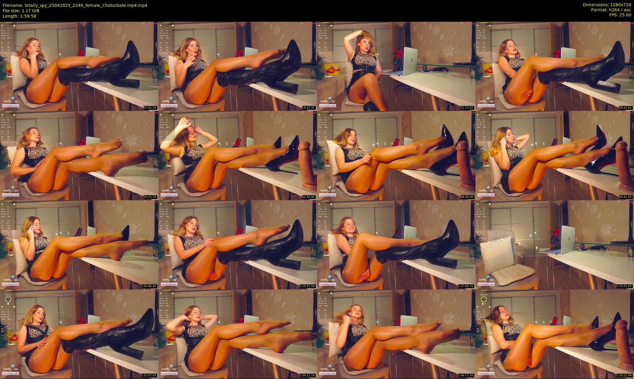 totally_spy — 120 minute Chaturbate female cam show recording, 720p, Apr 25, 2025