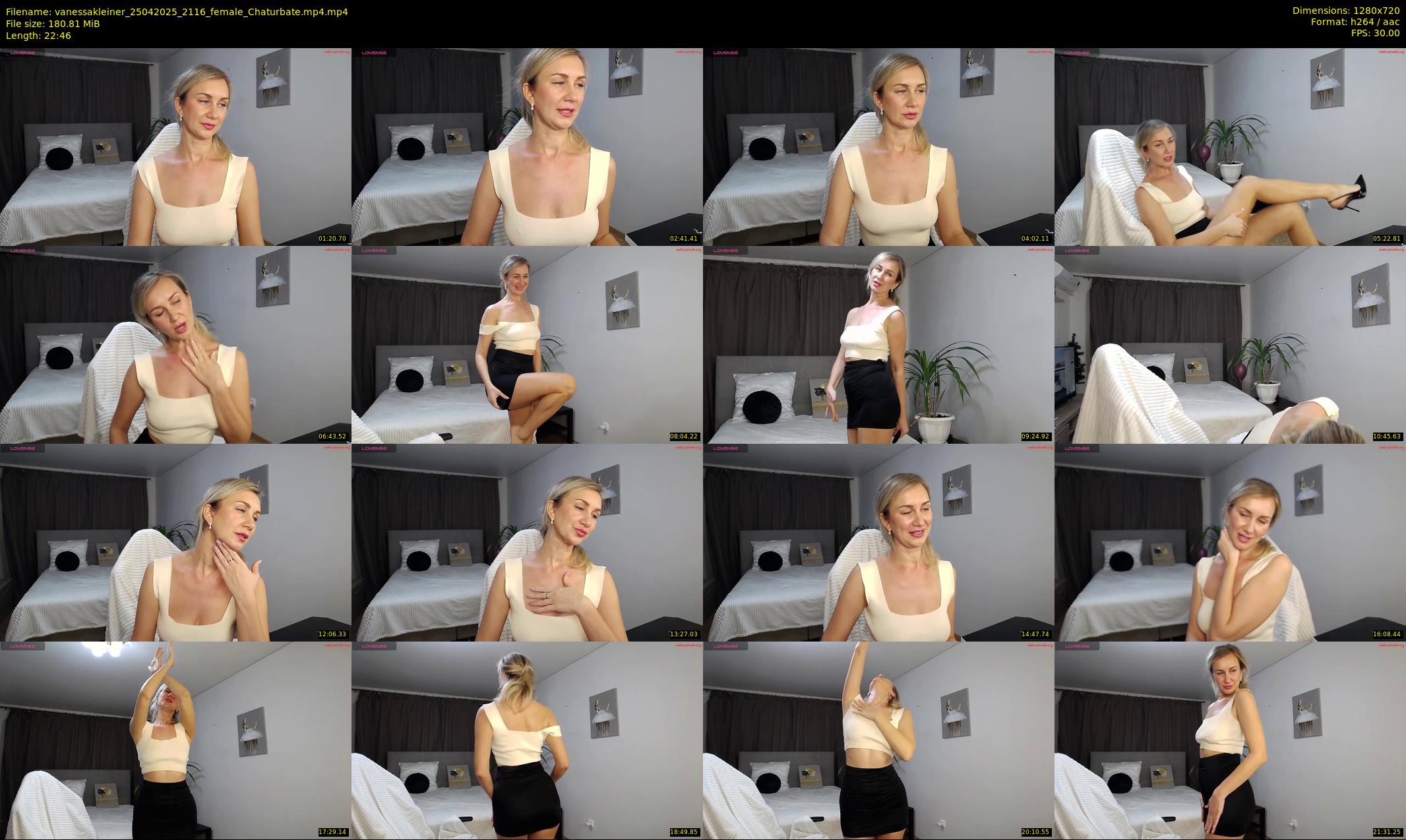 vanessakleiner — 23 minute Chaturbate female cam show recording, 720p, Apr 25, 2025