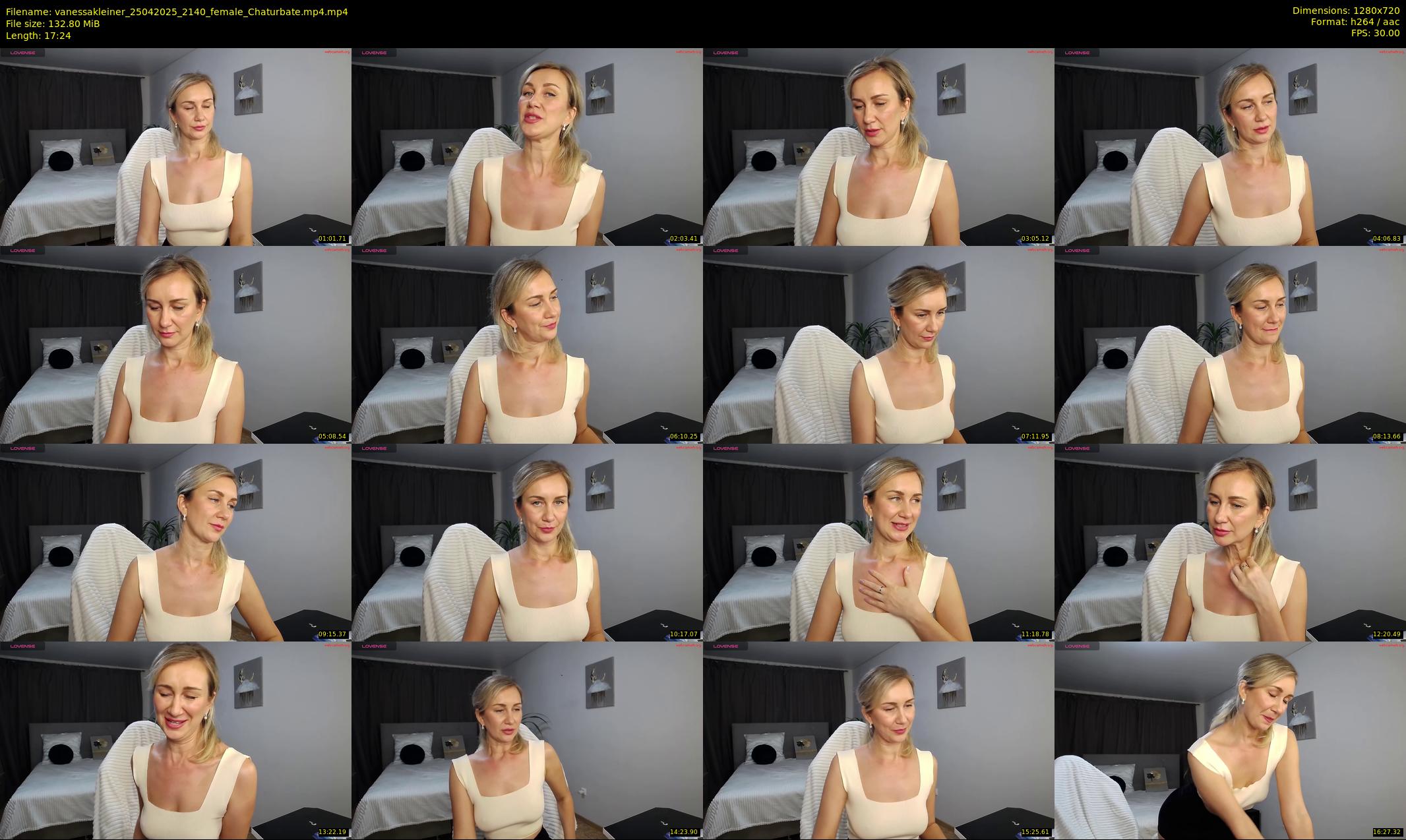 vanessakleiner — 18 minute Chaturbate female cam show recording, 720p, Apr 25, 2025