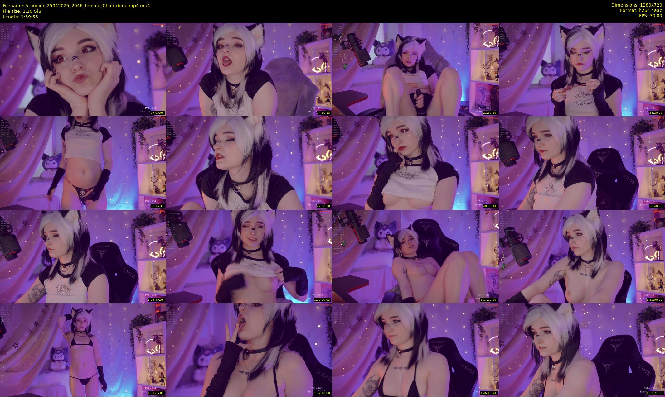 vronnier — 120 minute Chaturbate female cam show recording, 720p, Apr 25, 2025