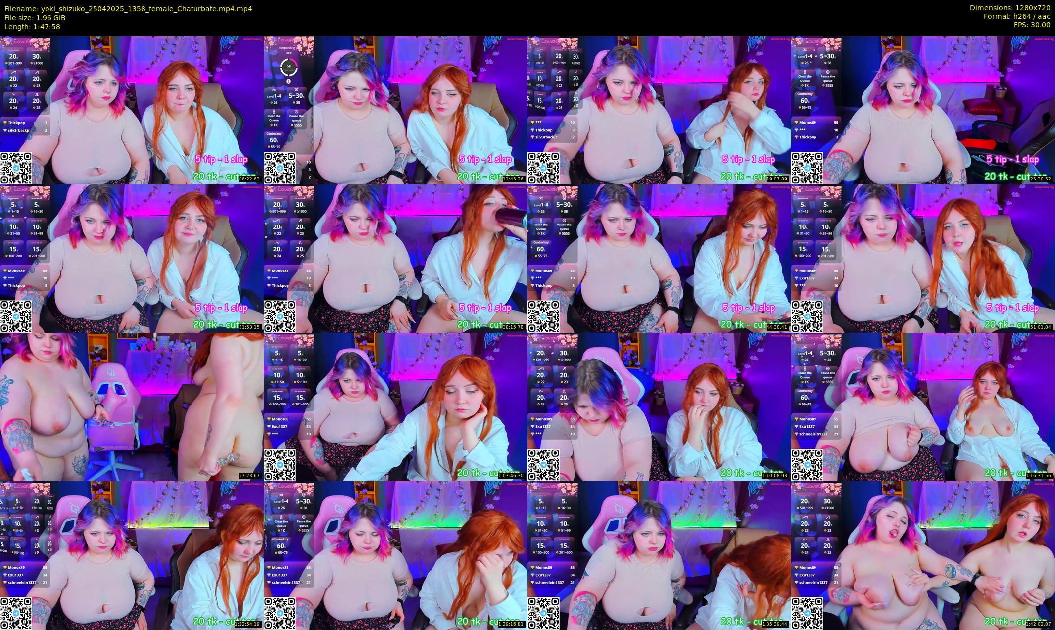 yoki_shizuko — 108 minute Chaturbate female cam show recording, 720p, Apr 25, 2025