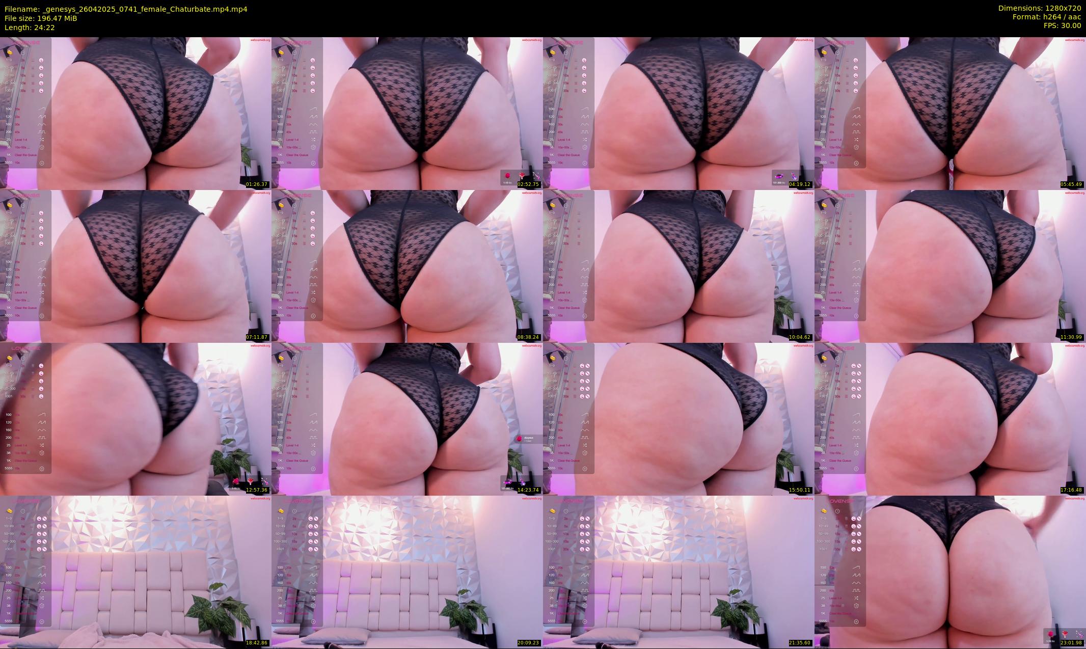 _genesys — 25 minute Chaturbate female cam show recording, 720p, Apr 26, 2025