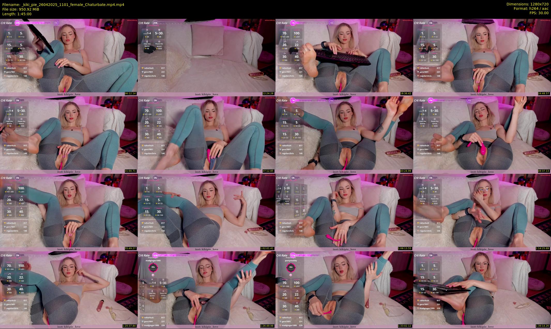 _kiki_pie — 105 minute Chaturbate female cam show recording, 720p, Apr 26, 2025