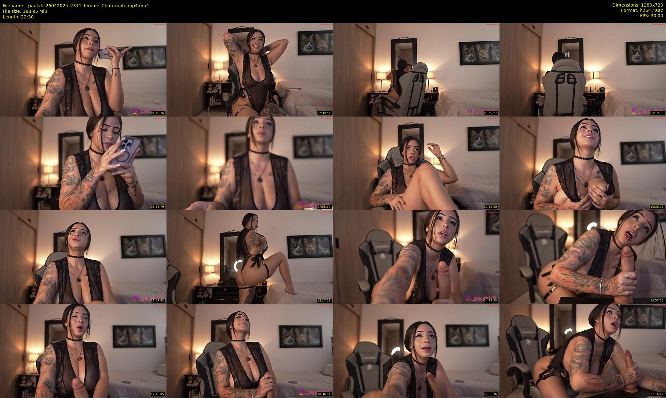 _paulah — 23 minute Chaturbate female cam show recording, 720p, Apr 26, 2025
