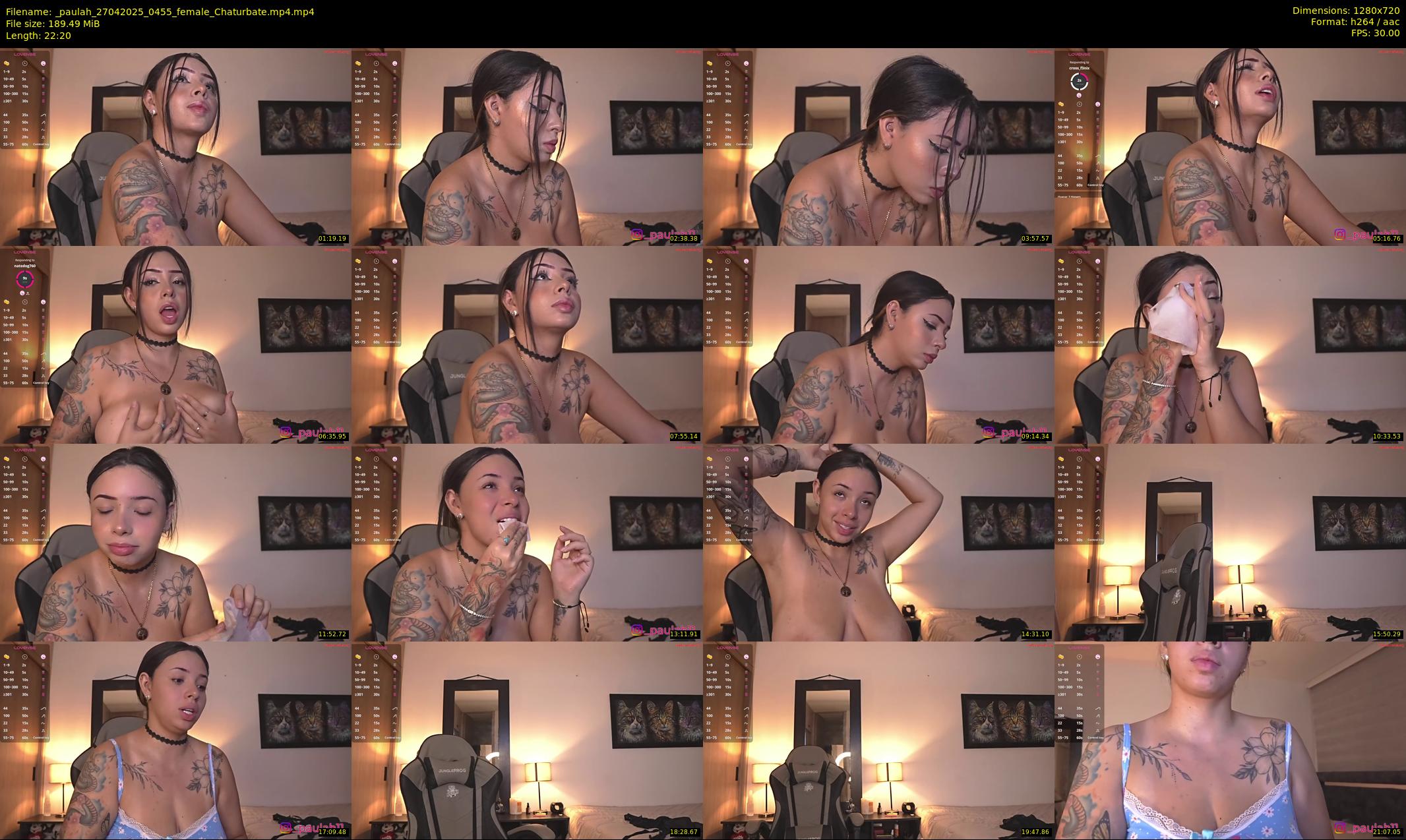 _paulah — 23 minute Chaturbate female cam show recording, 720p, Apr 27, 2025