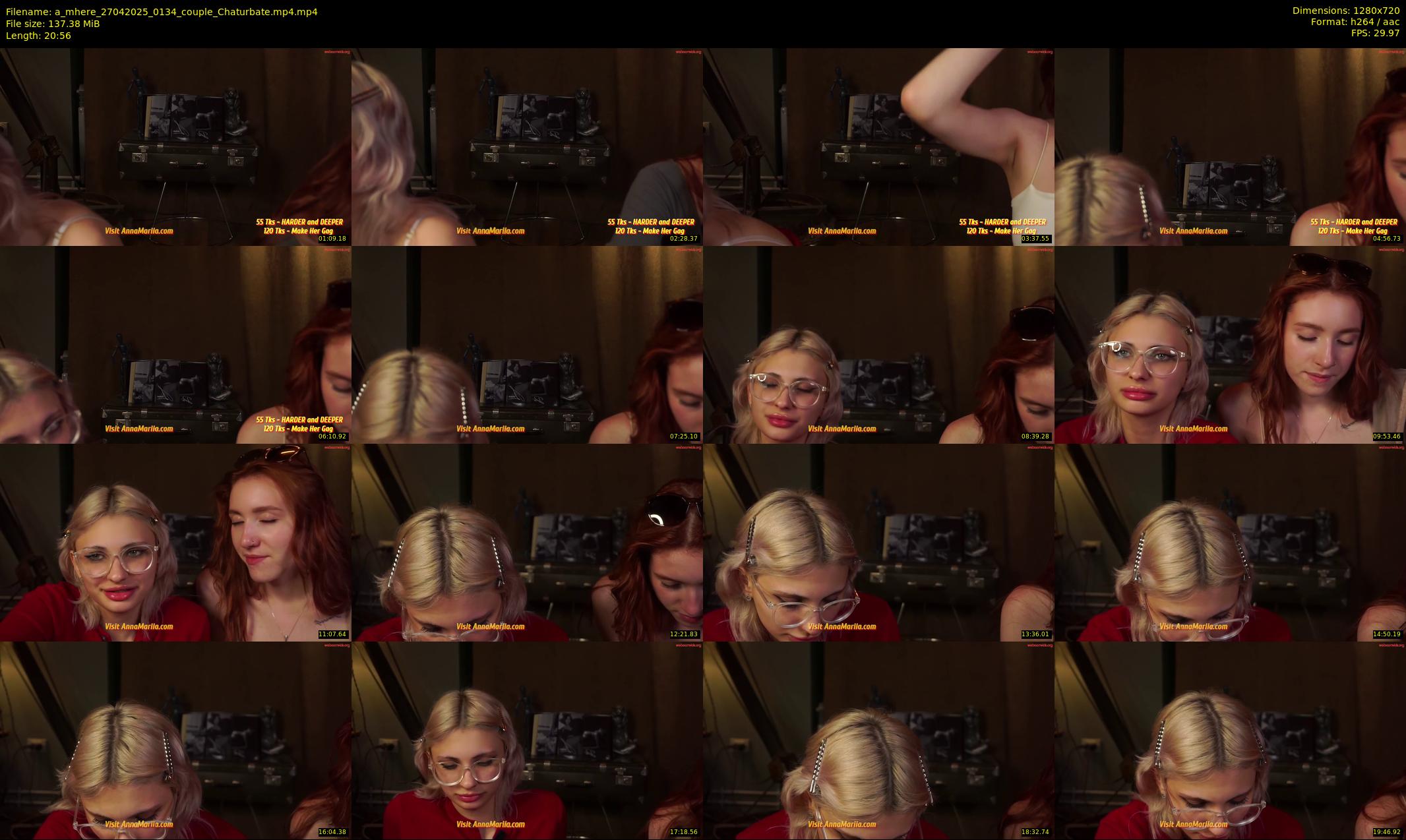 a_mhere — 21 minute Chaturbate couple cam show recording, 720p, Apr 27, 2025
