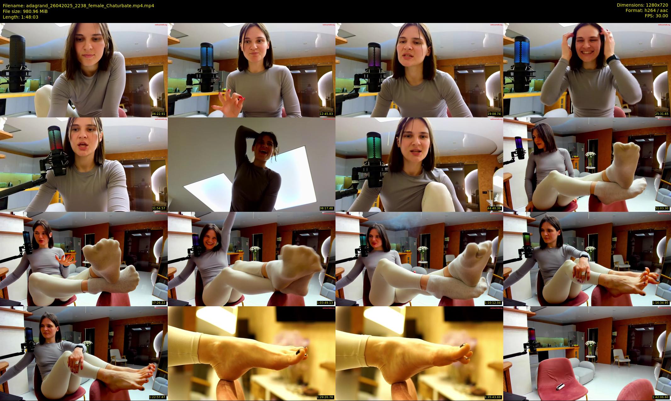 adagrand — 109 minute Chaturbate female cam show recording, 720p, Apr 26, 2025