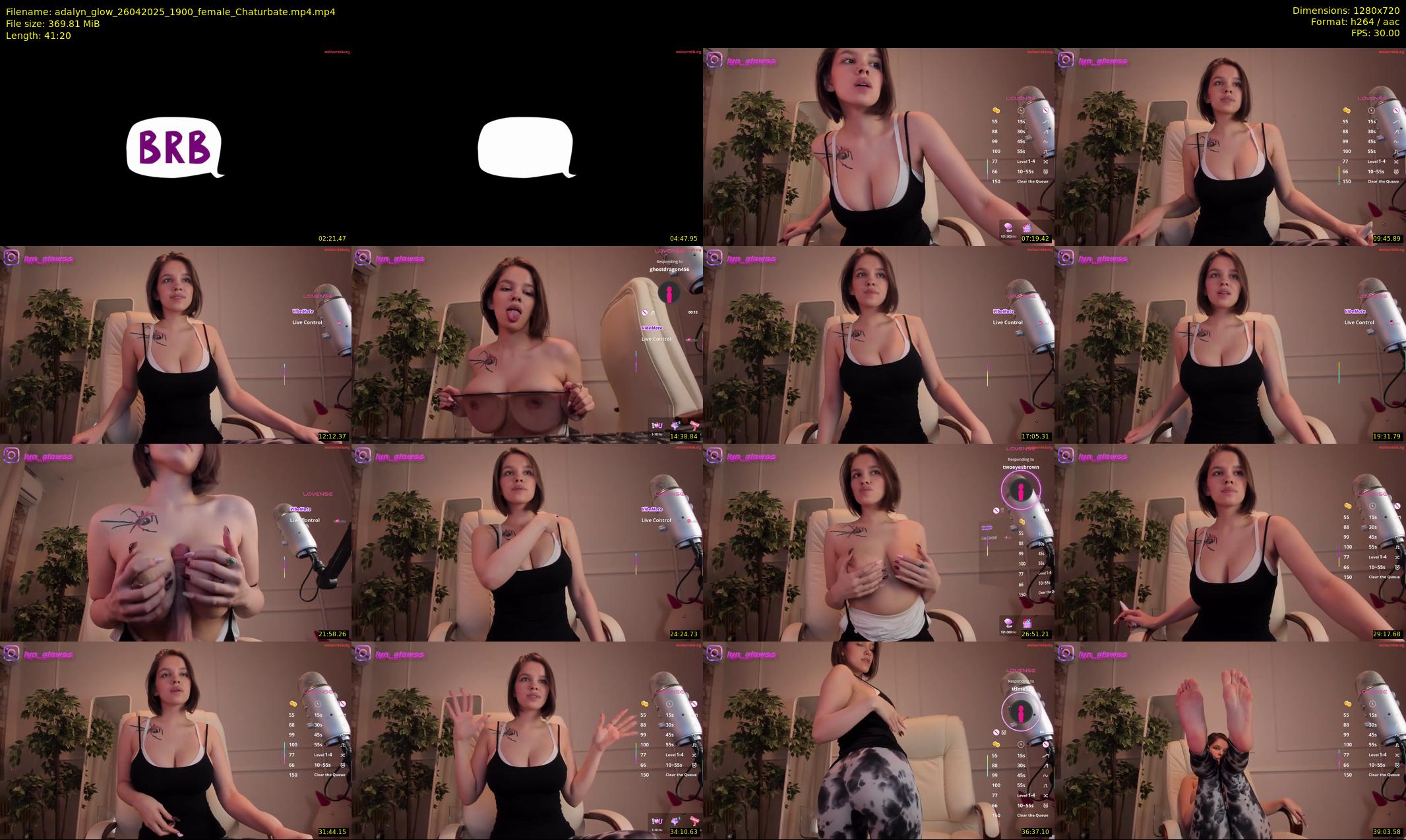 adalyn_glow — 42 minute Chaturbate female cam show recording, 720p, Apr 26, 2025