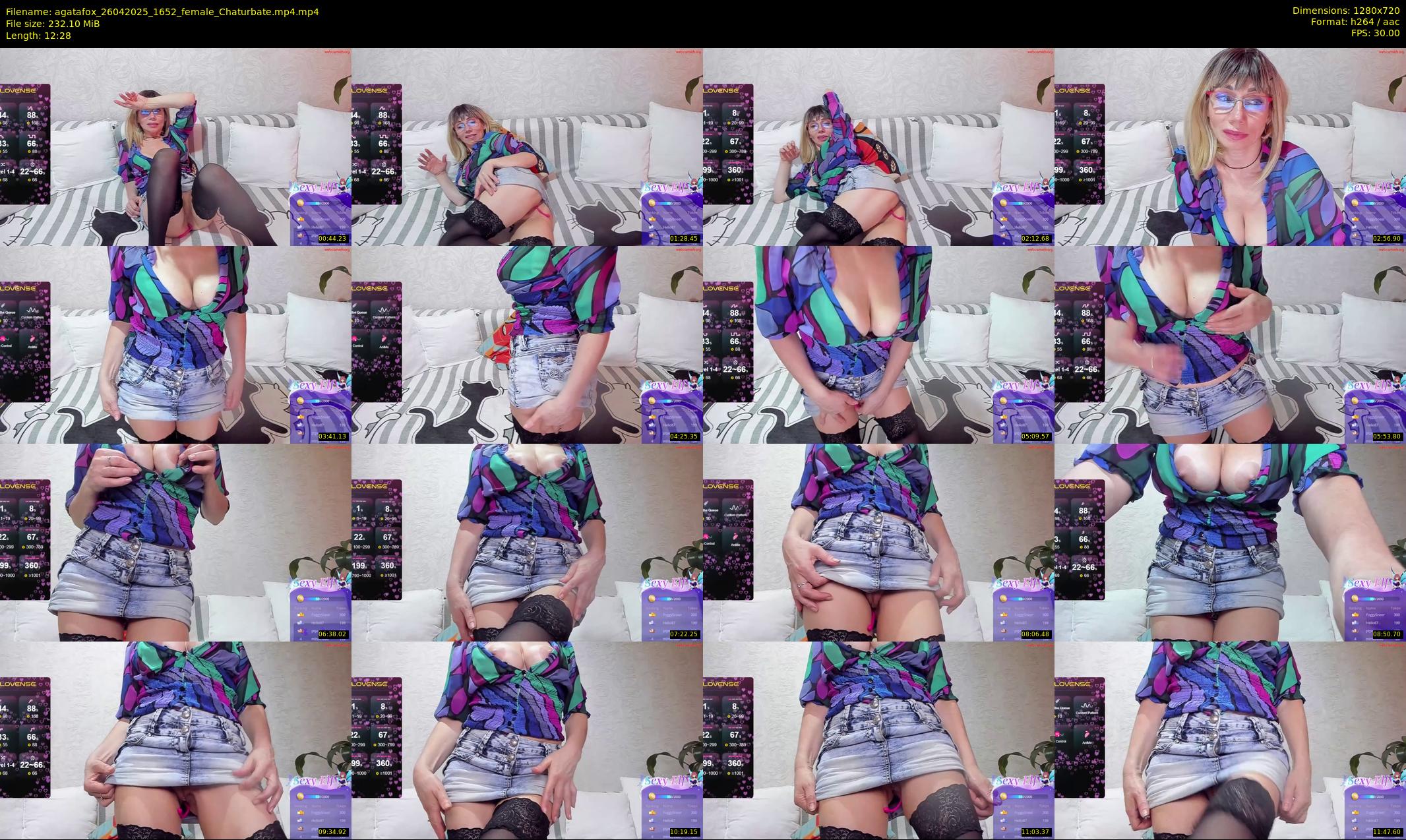 agatafox — 13 minute Chaturbate female cam show recording, 720p, Apr 26, 2025