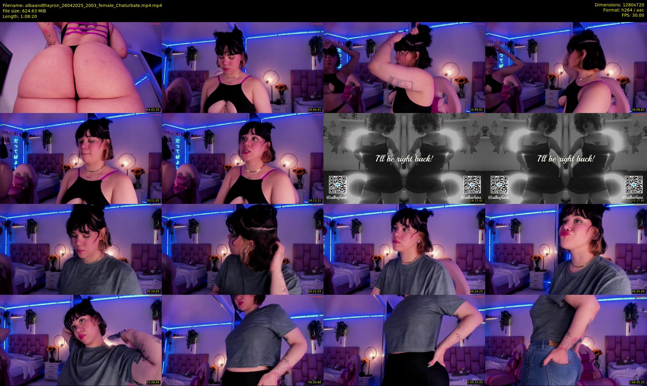 albaandthayron — 69 minute Chaturbate couple cam show recording, 720p, Apr 26, 2025