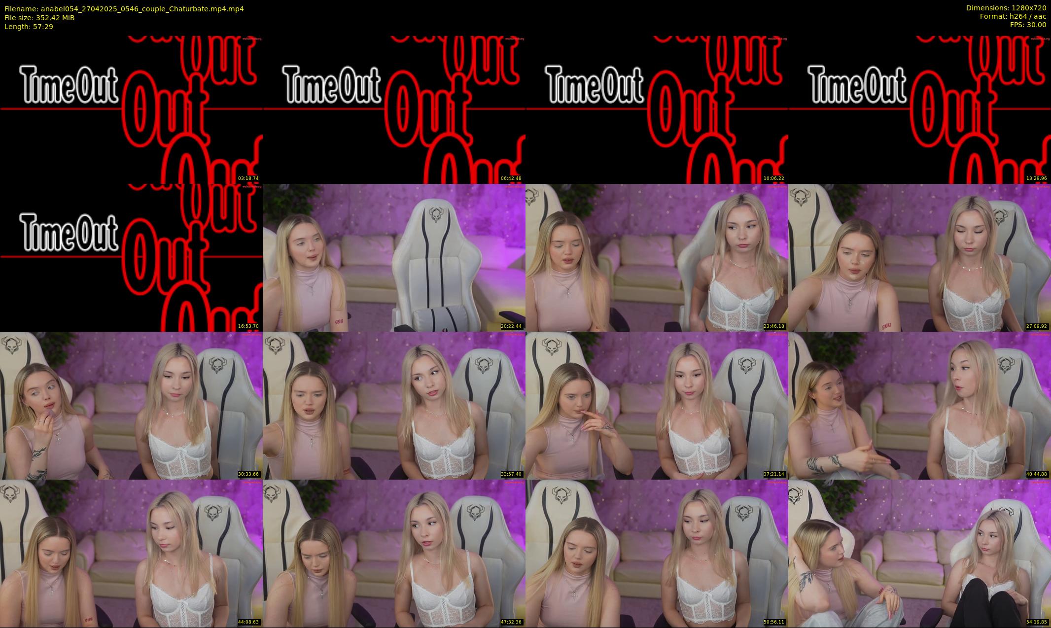 anabel054 — 58 minute Chaturbate female cam show recording, 720p, Apr 27, 2025