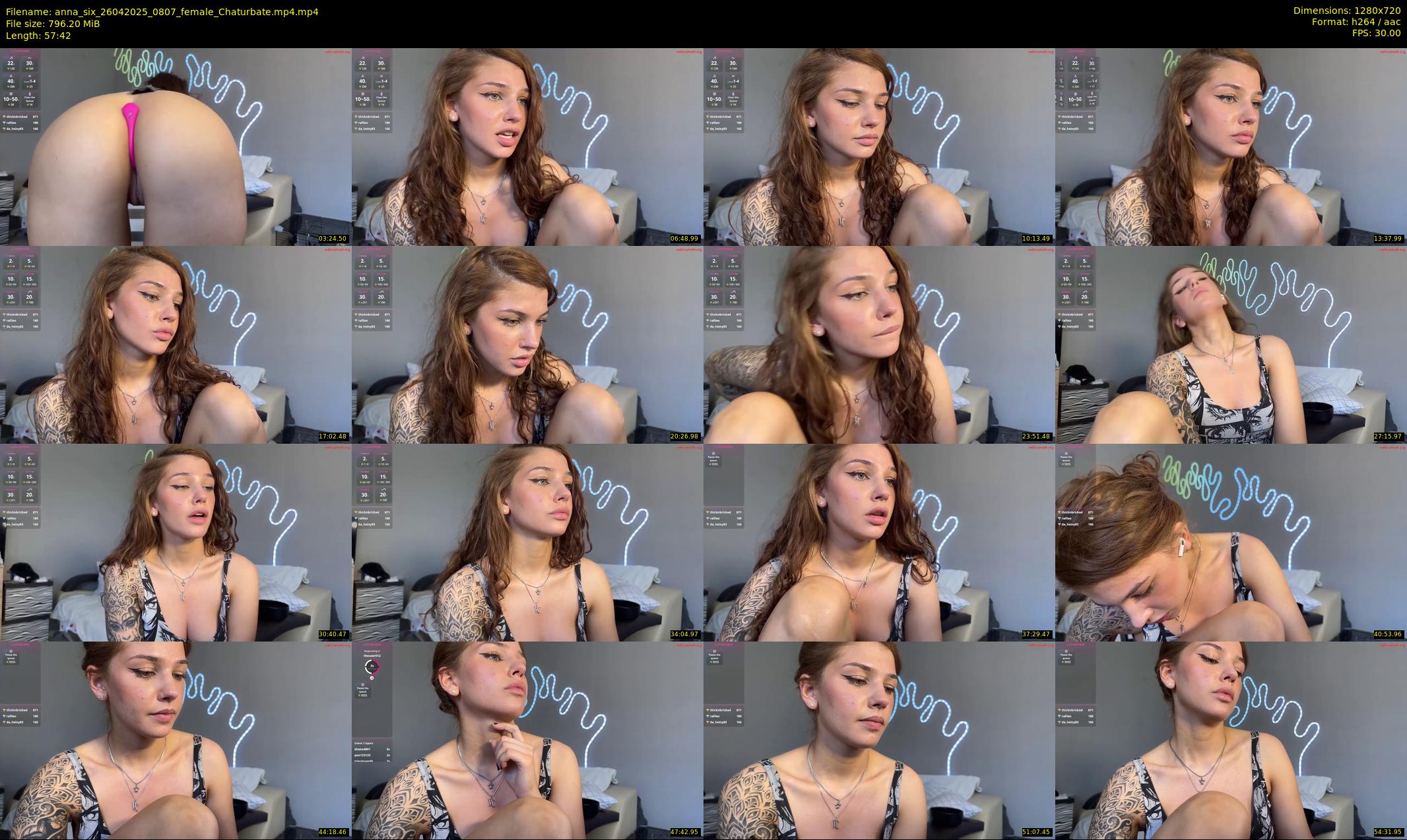 anna_six — 58 minute Chaturbate female cam show recording, 720p, Apr 26, 2025