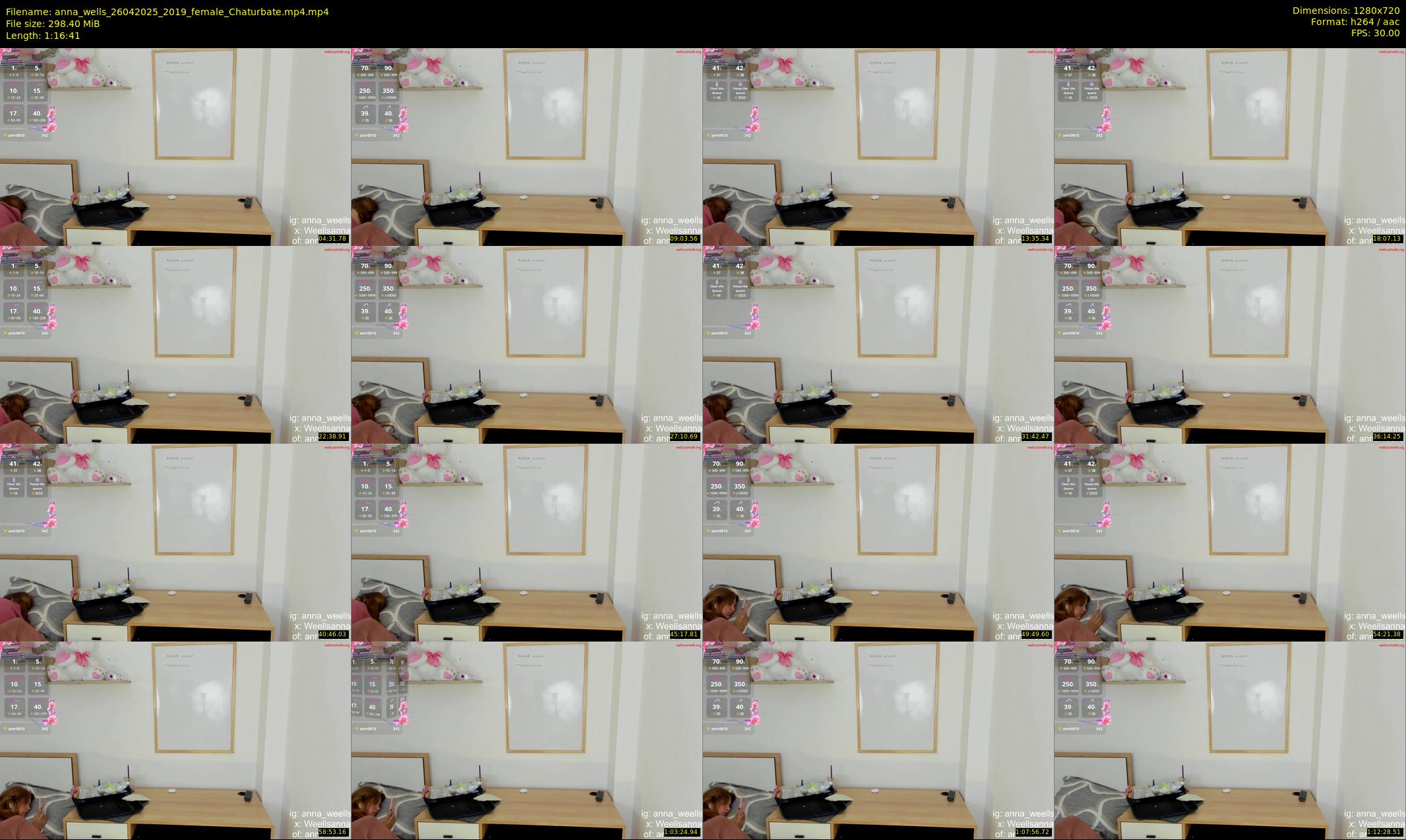 anna_wells — 77 minute Chaturbate female cam show recording, 720p, Apr 26, 2025
