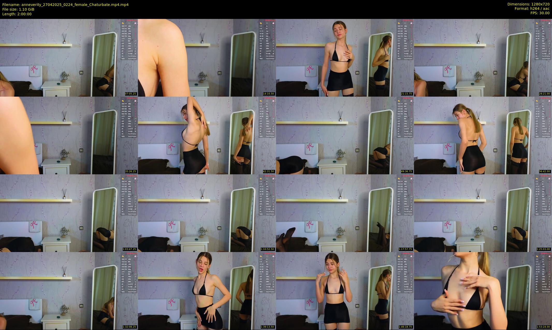 anneverity — 120 minute Chaturbate female cam show recording, 720p, Apr 27, 2025
