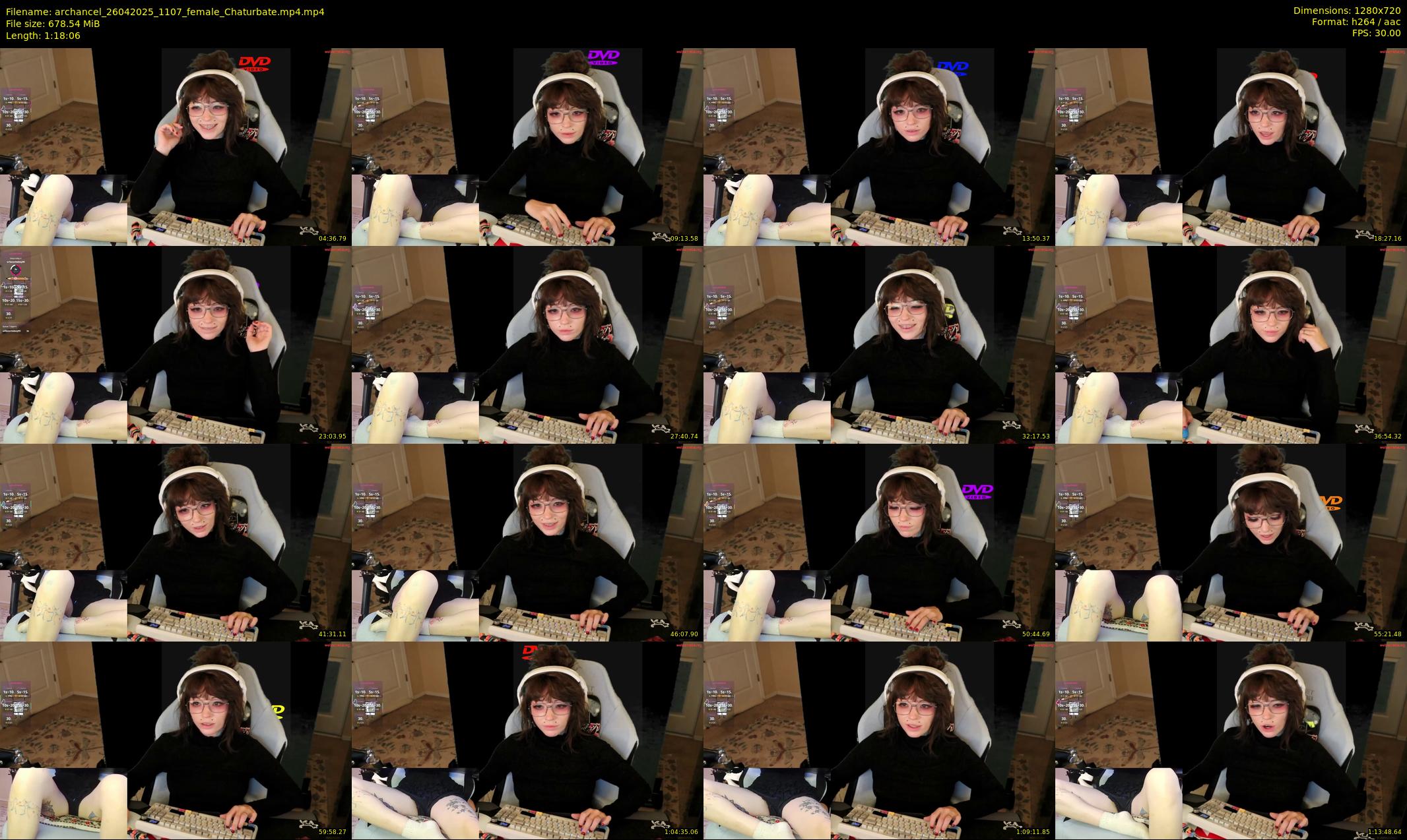 archancel — 79 minute Chaturbate female cam show recording, 720p, Apr 26, 2025