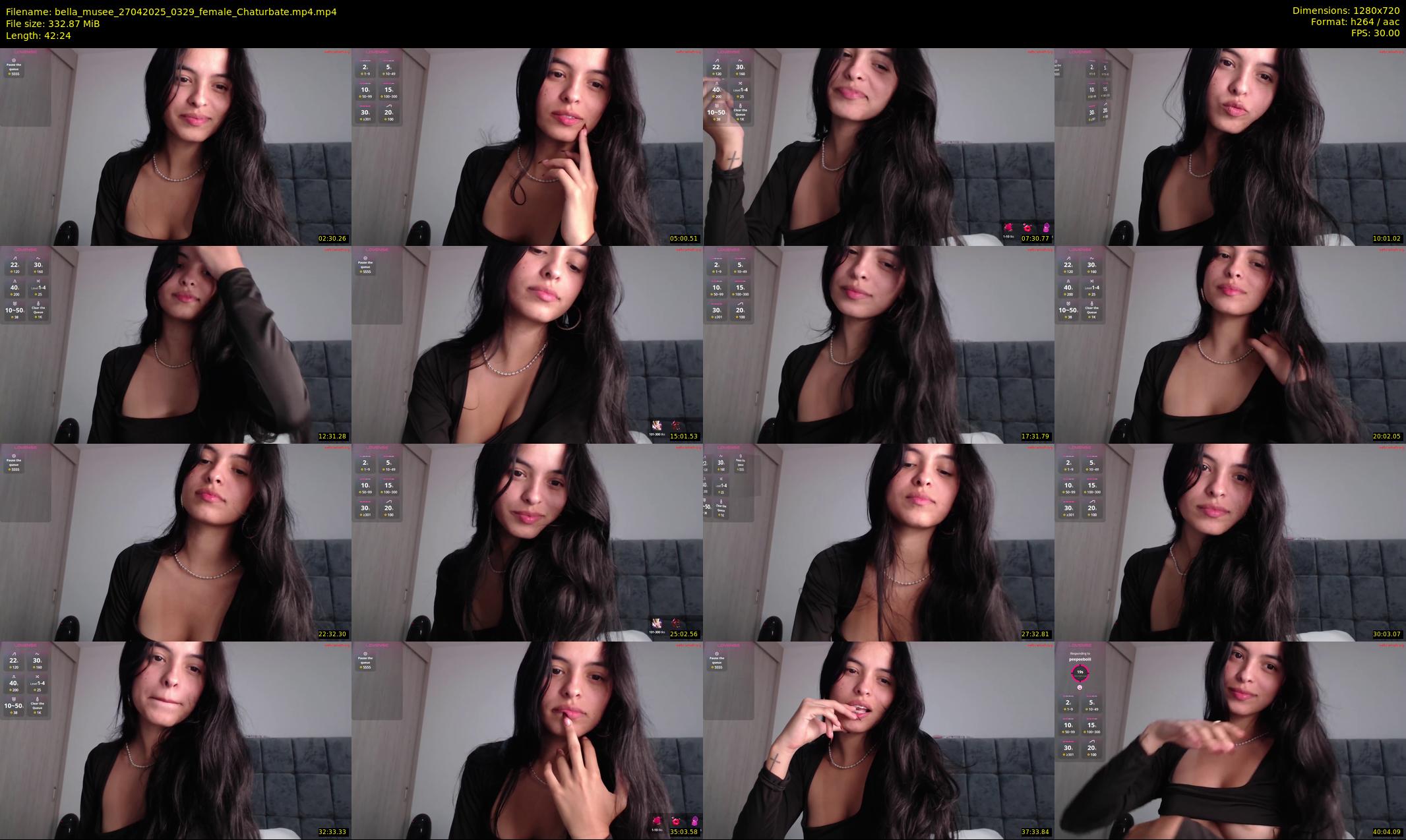 bella_musee — 43 minute Chaturbate female cam show recording, 720p, Apr 27, 2025