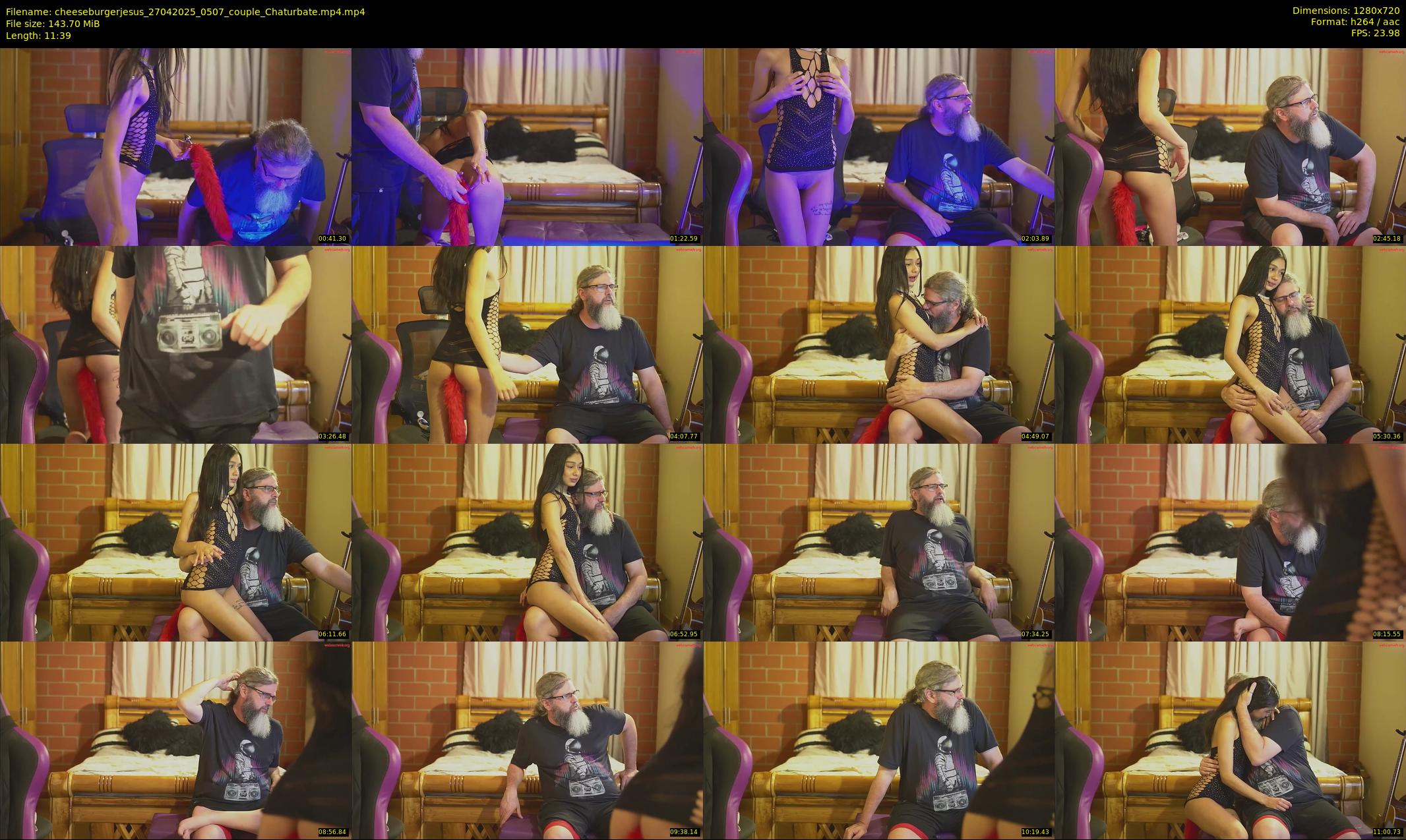 cheeseburgerjesus — 12 minute Chaturbate couple cam show recording, 720p, Apr 27, 2025