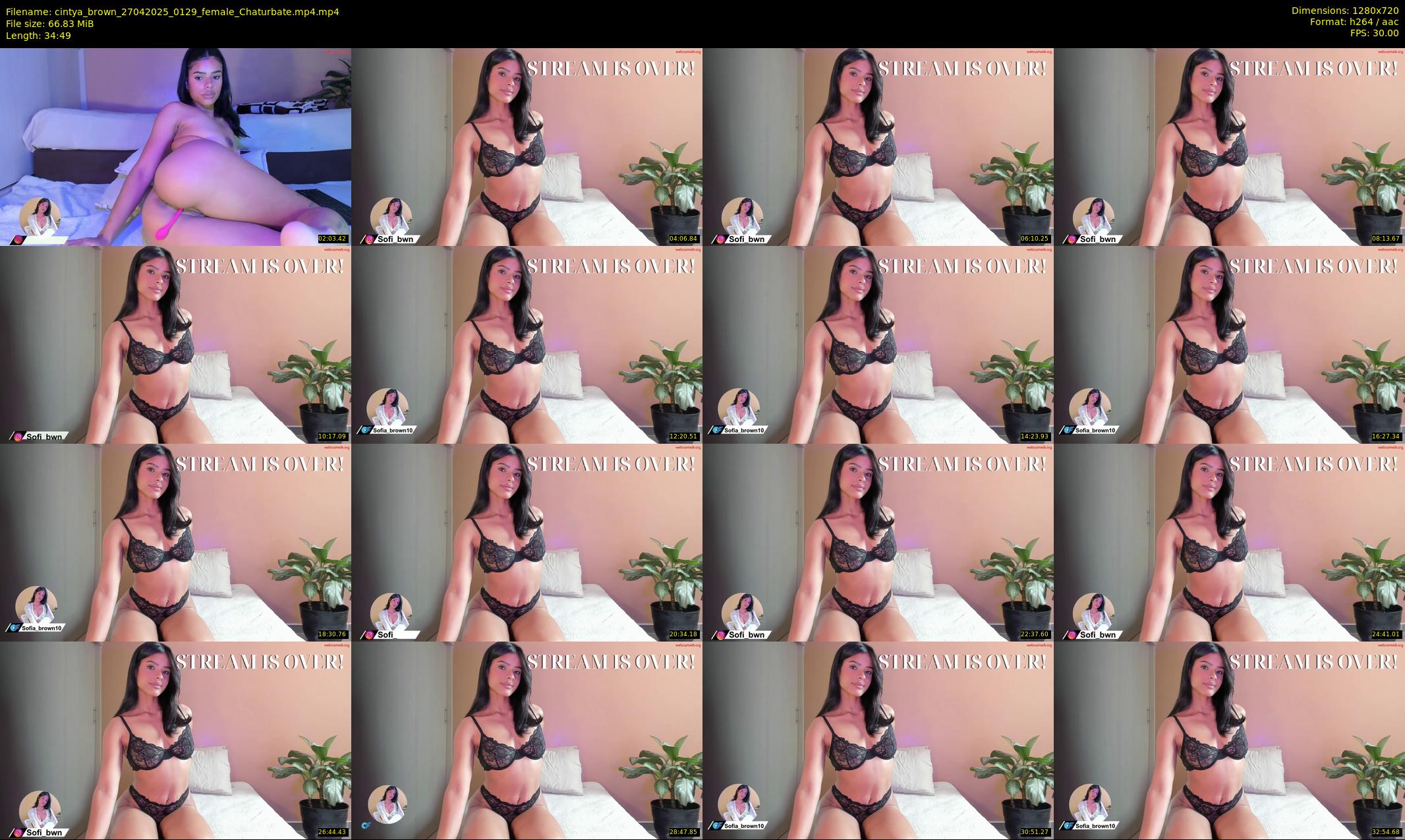 cintya_brown — 35 minute Chaturbate female cam show recording, 720p, Apr 27, 2025