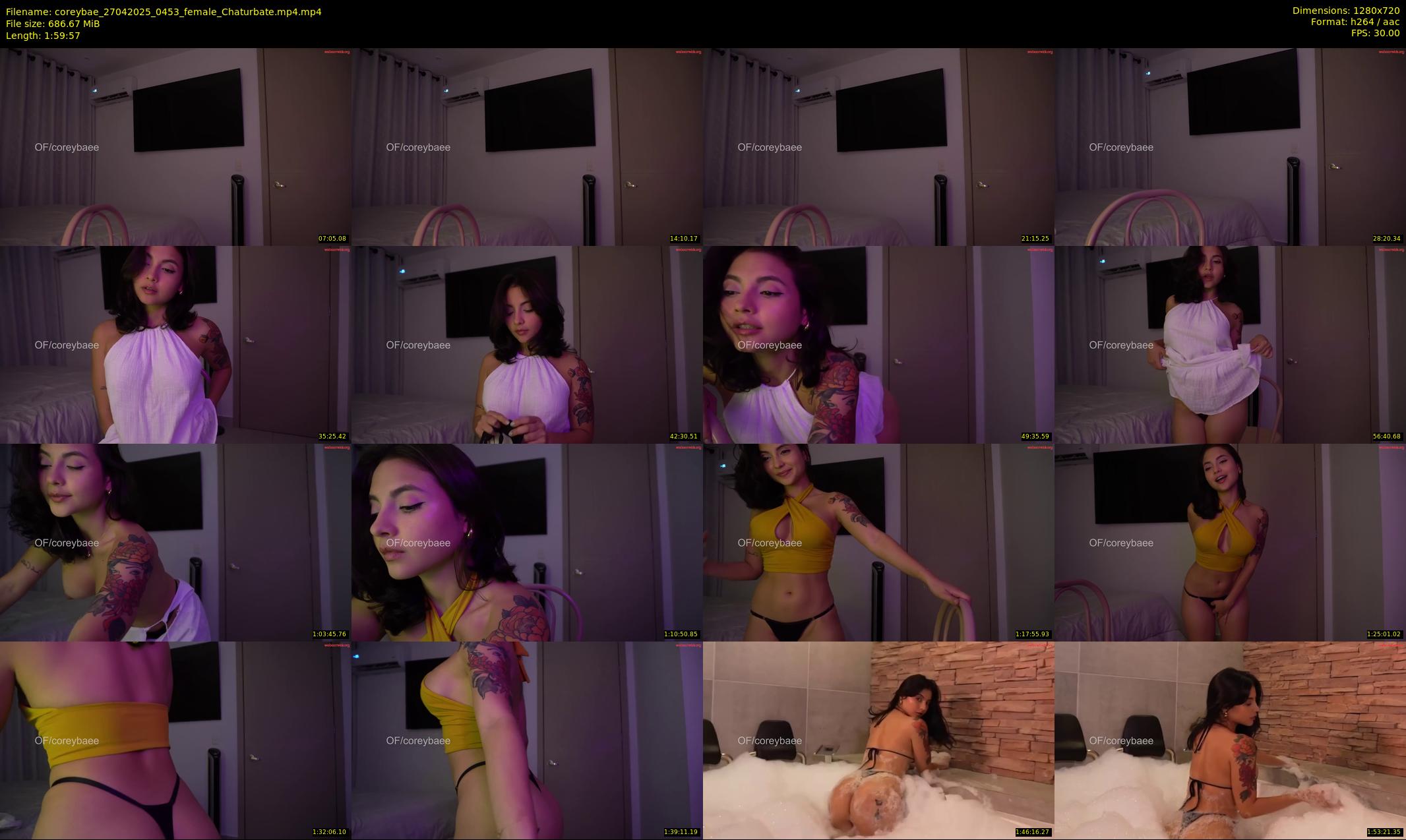 coreybae — 120 minute Chaturbate female cam show recording, 720p, Apr 27, 2025