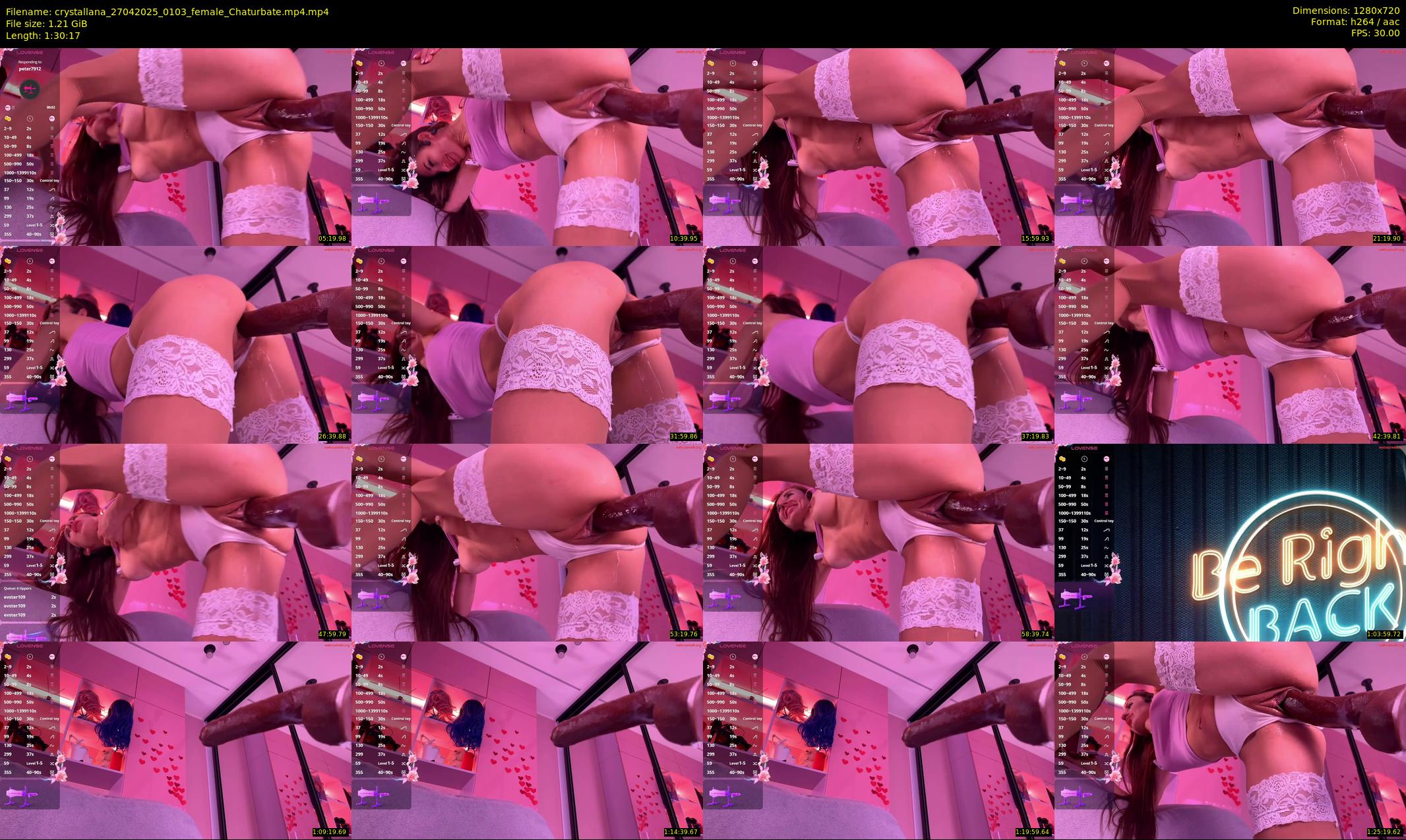 crystallana — 91 minute Chaturbate female cam show recording, 720p, Apr 27, 2025
