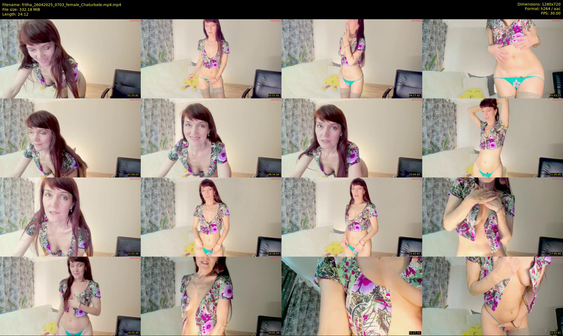 fritha — 25 minute Chaturbate female cam show recording, 720p, Apr 26, 2025