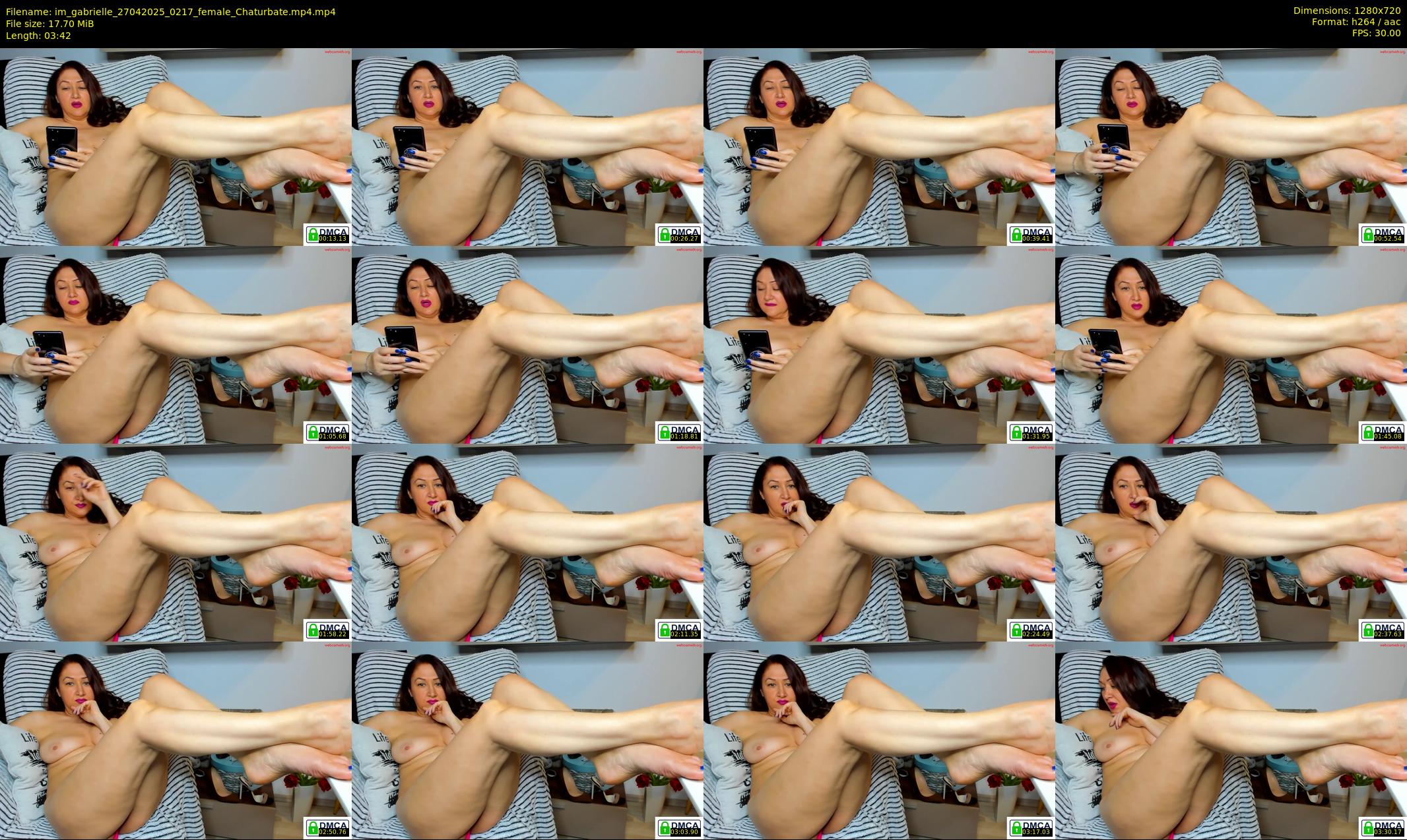 im_gabrielle — 4 minute Chaturbate female cam show recording, 720p, Apr 27, 2025