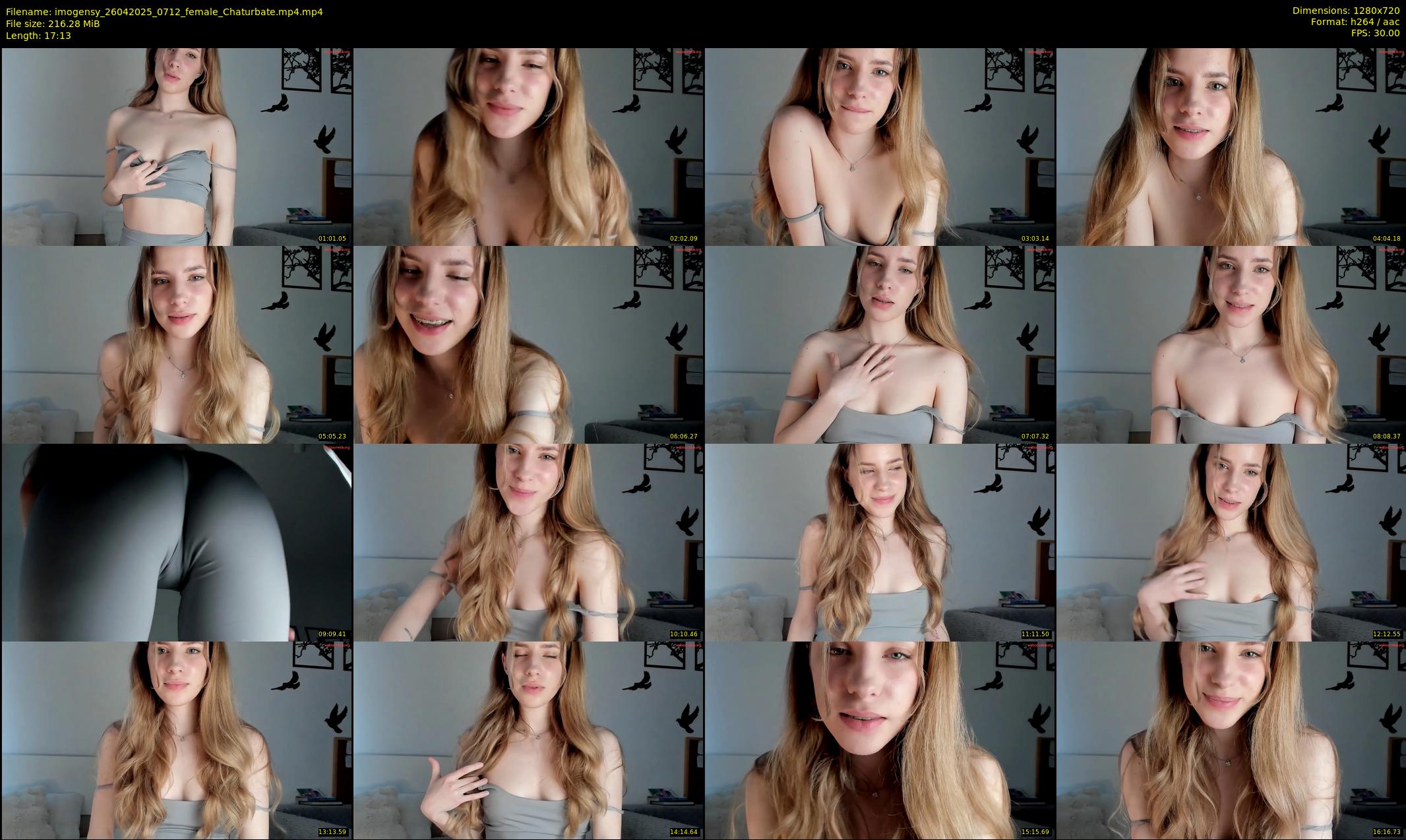 imogensy — 18 minute Chaturbate female cam show recording, 720p, Apr 26, 2025
