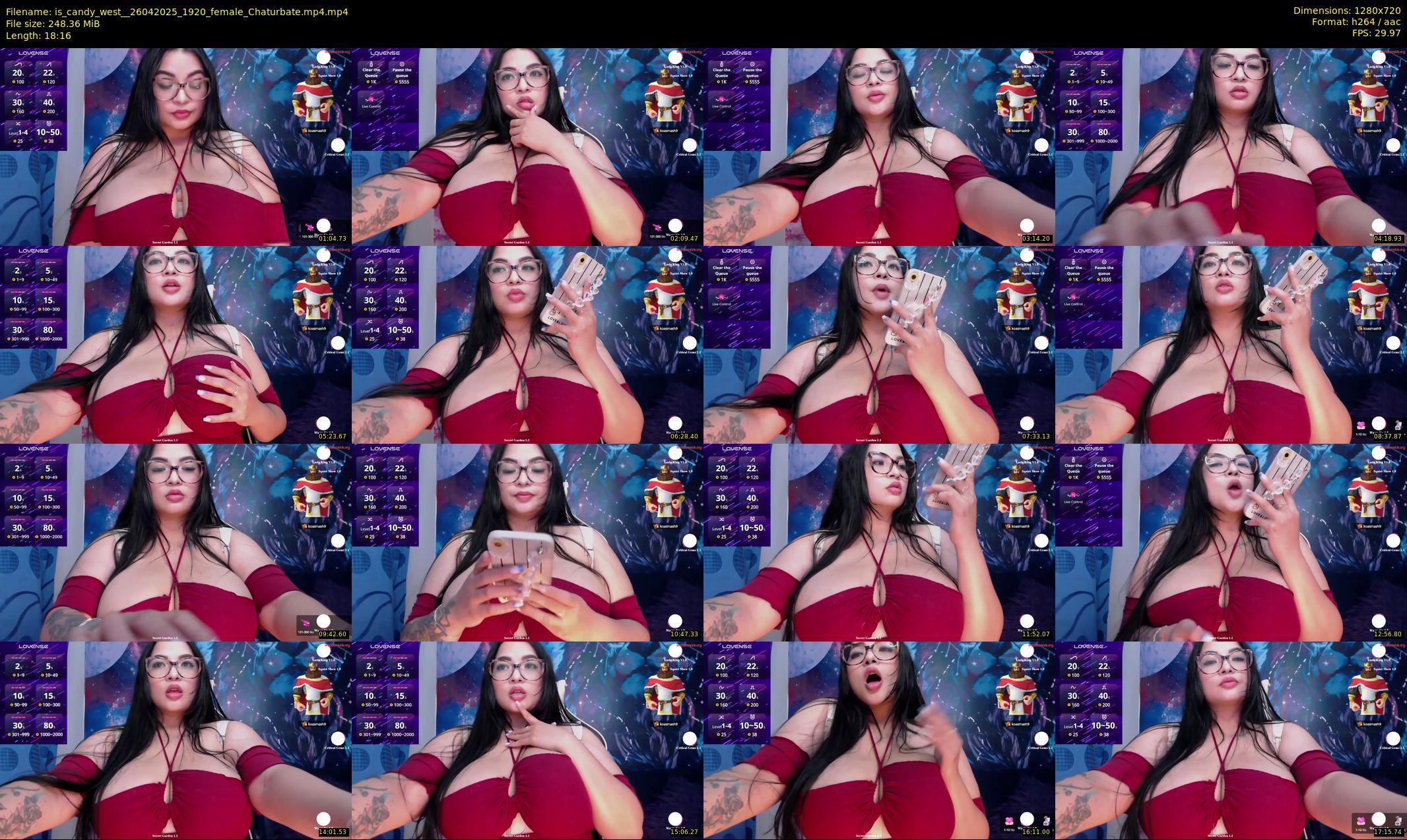 is_candy_west_ — 19 minute Chaturbate female cam show recording, 720p, Apr 26, 2025