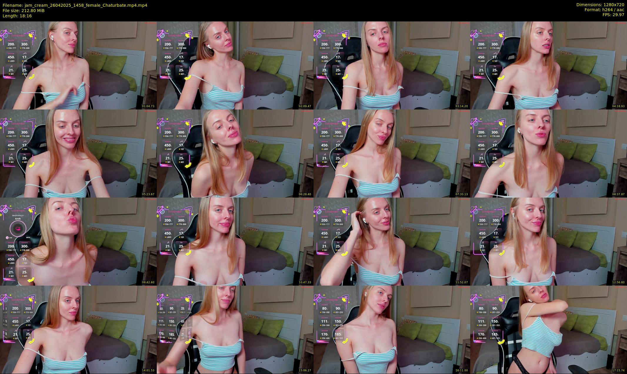 jam_cream — 19 minute Chaturbate female cam show recording, 720p, Apr 26, 2025