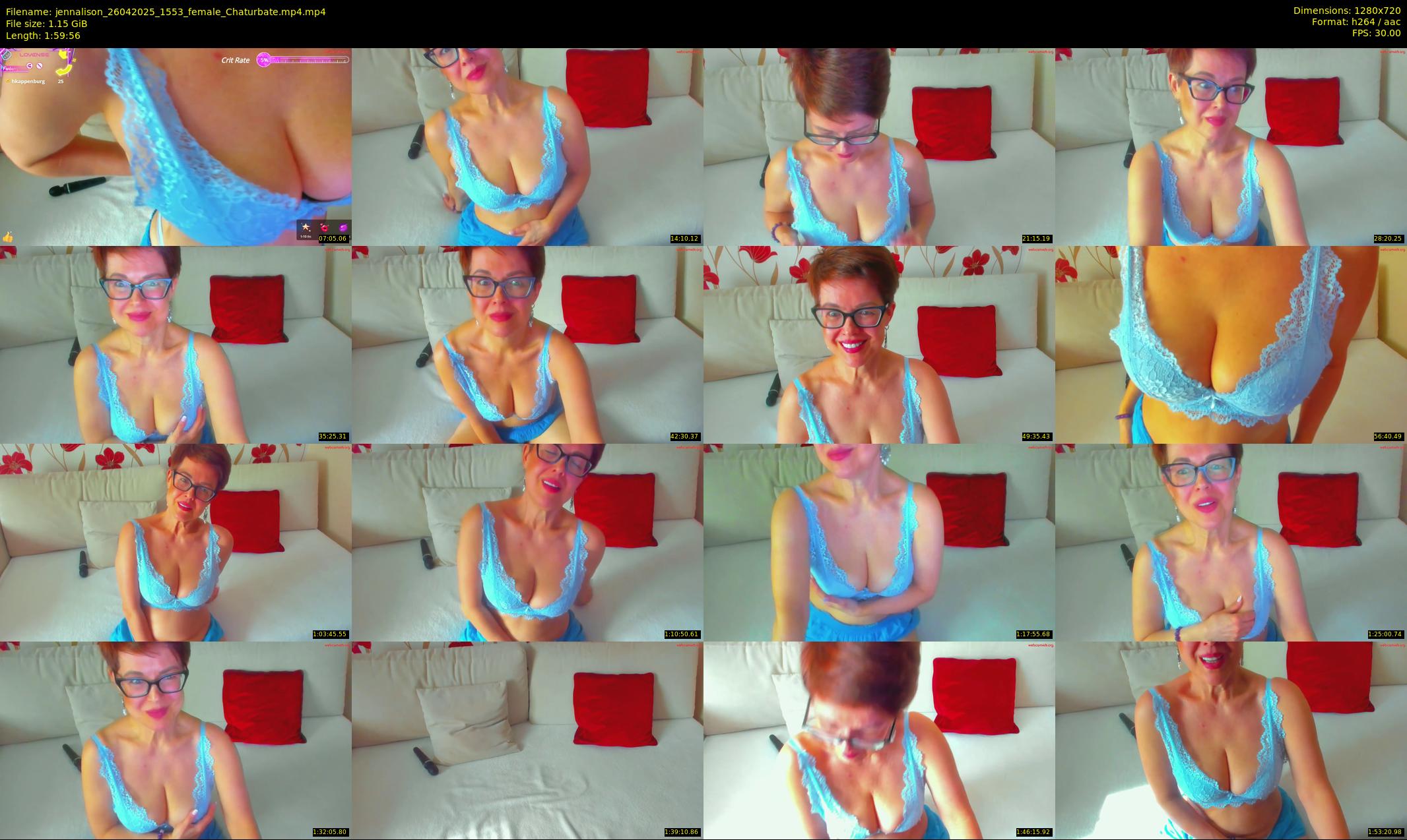 jennalison — 120 minute Chaturbate female cam show recording, 720p, Apr 26, 2025