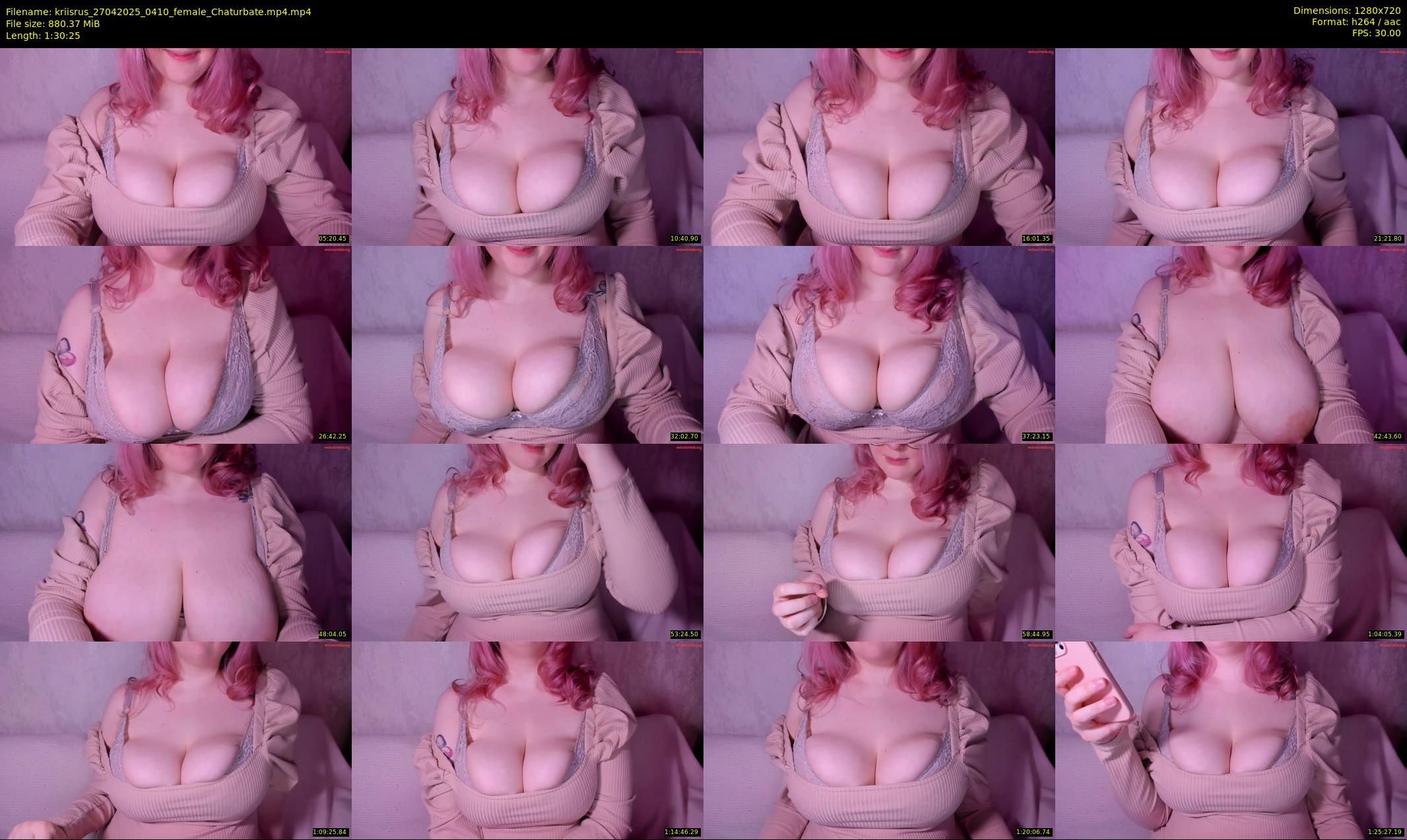 kriisrus — 91 minute Chaturbate female cam show recording, 720p, Apr 27, 2025