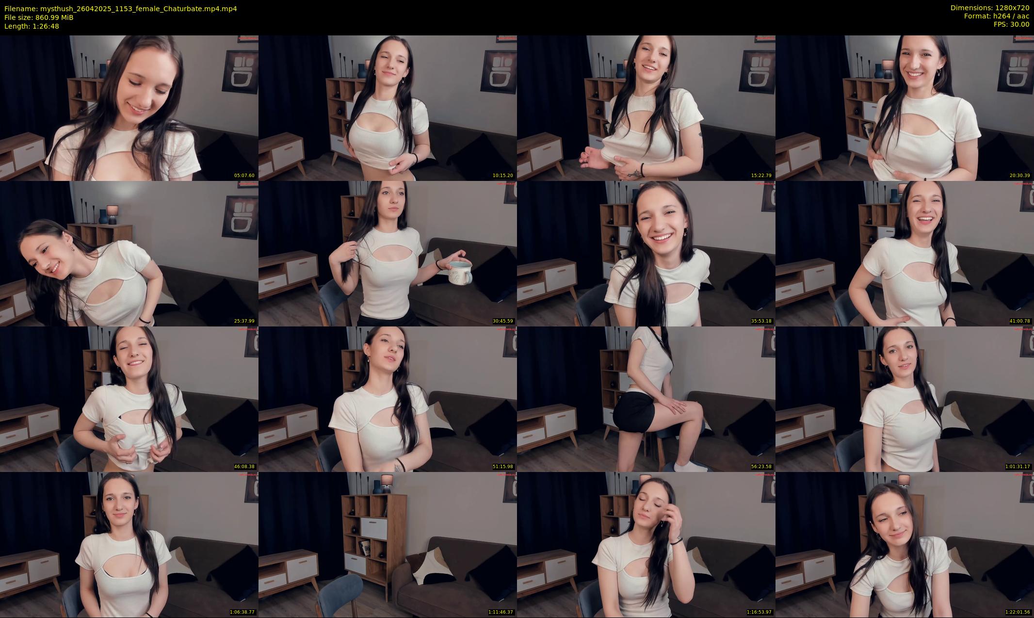 mysthush — 87 minute Chaturbate female cam show recording, 720p, Apr 26, 2025