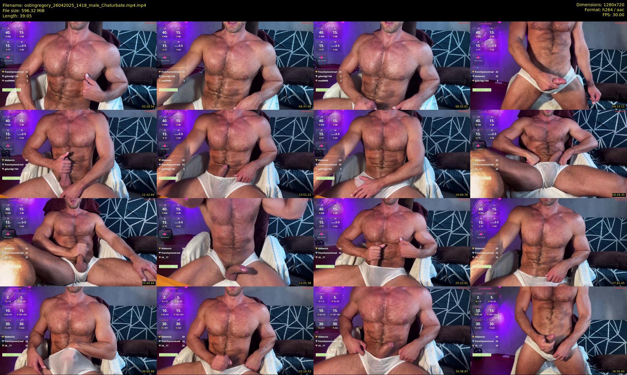 ostingregory — 40 minute Chaturbate male cam show recording, 720p, Apr 26, 2025