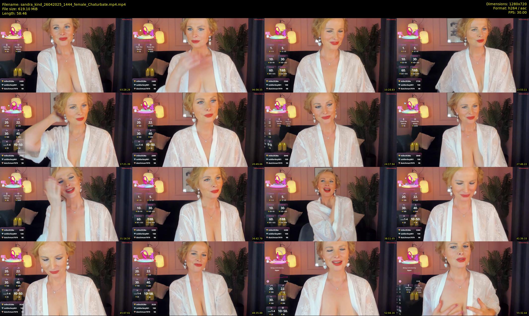 sandra_kind — 59 minute Chaturbate female cam show recording, 720p, Apr 26, 2025