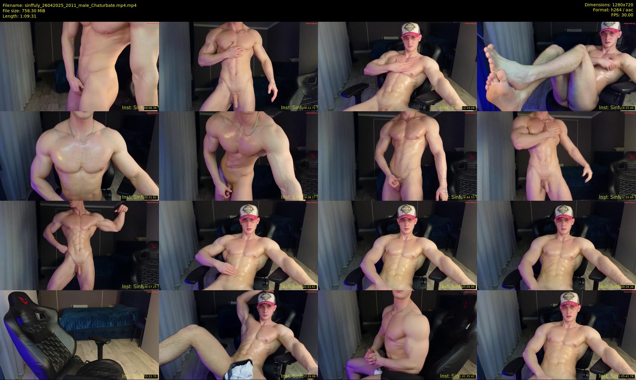 sinffuly — 70 minute Chaturbate male cam show recording, 720p, Apr 26, 2025
