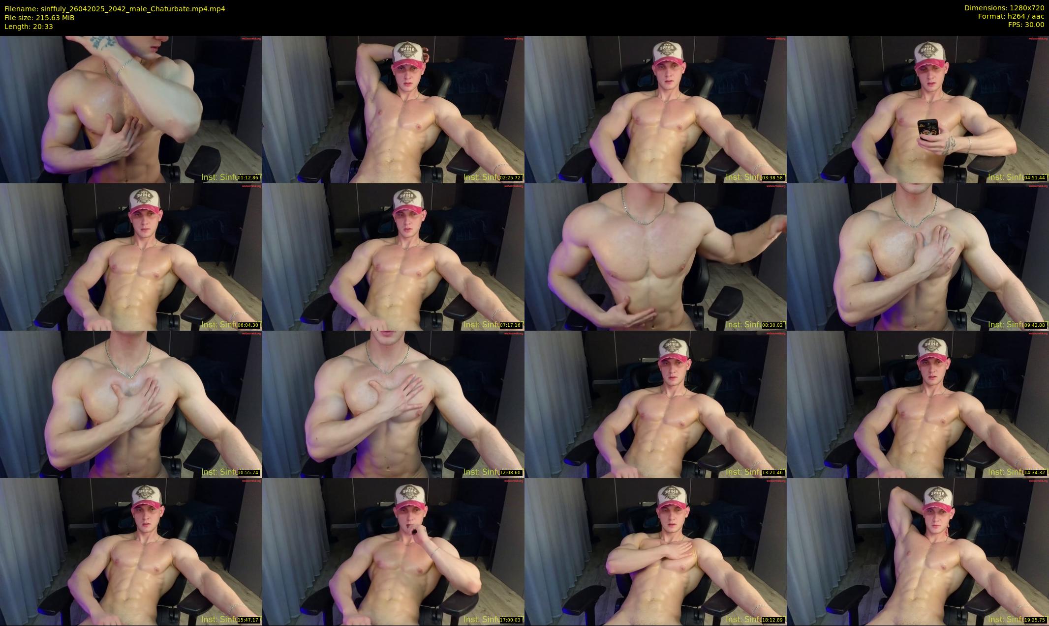 sinffuly — 21 minute Chaturbate male cam show recording, 720p, Apr 26, 2025